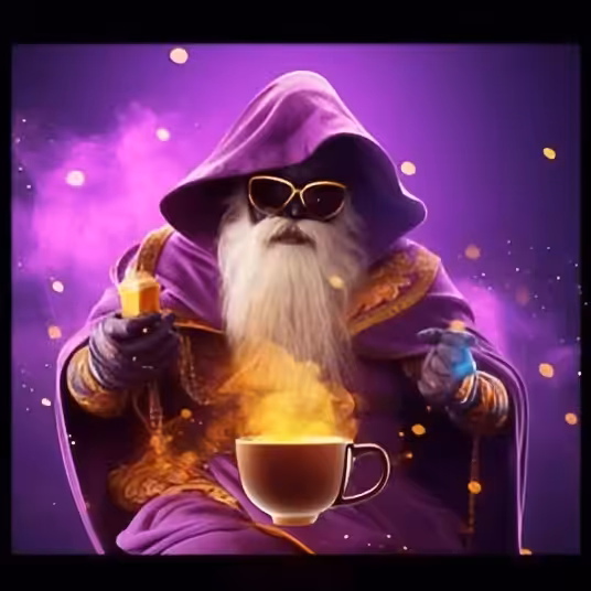 Bearded Sloth Coffee Wizard