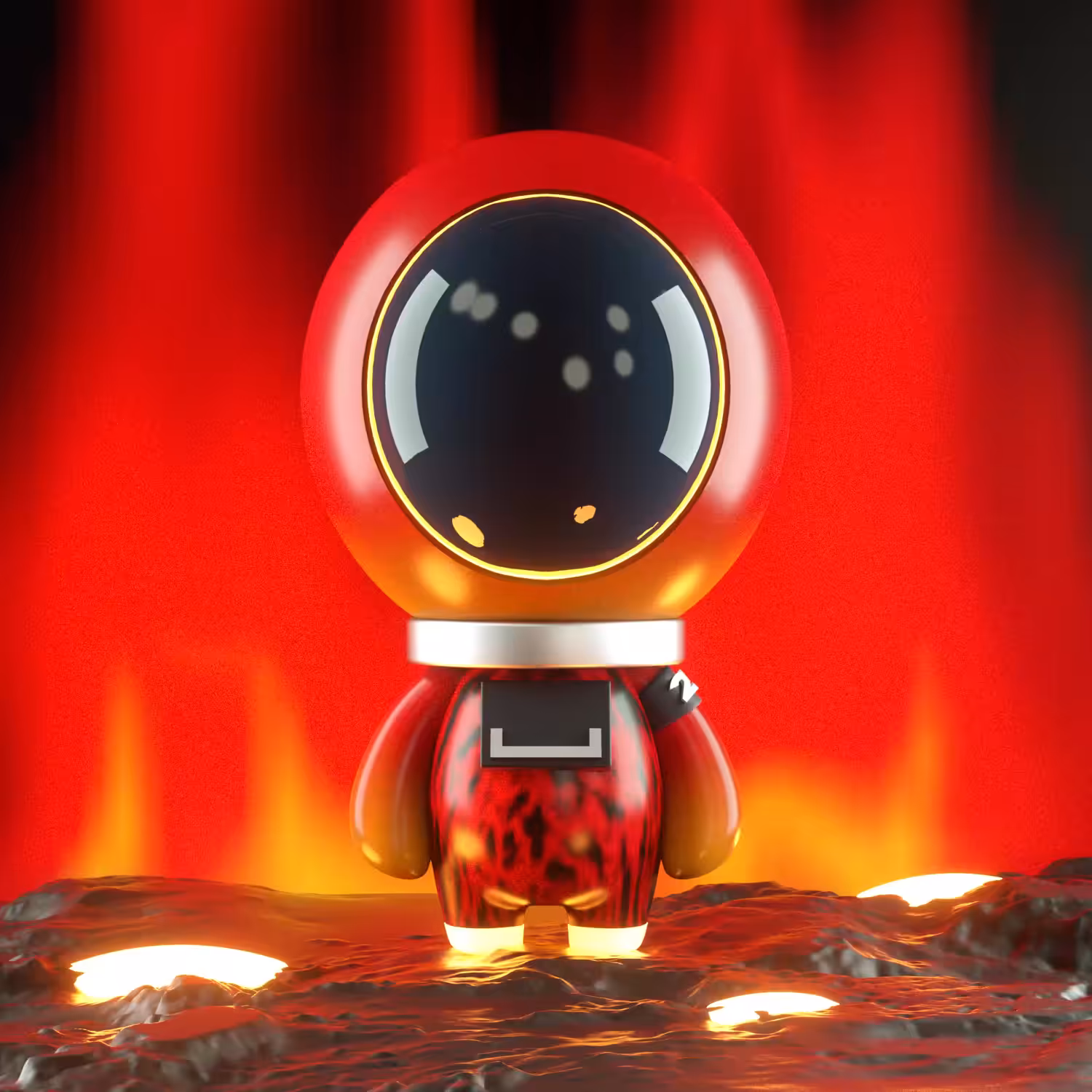 Astronaut #23 Volcano