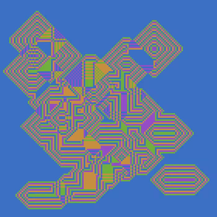Superimposed Octagonal Pyramids #3