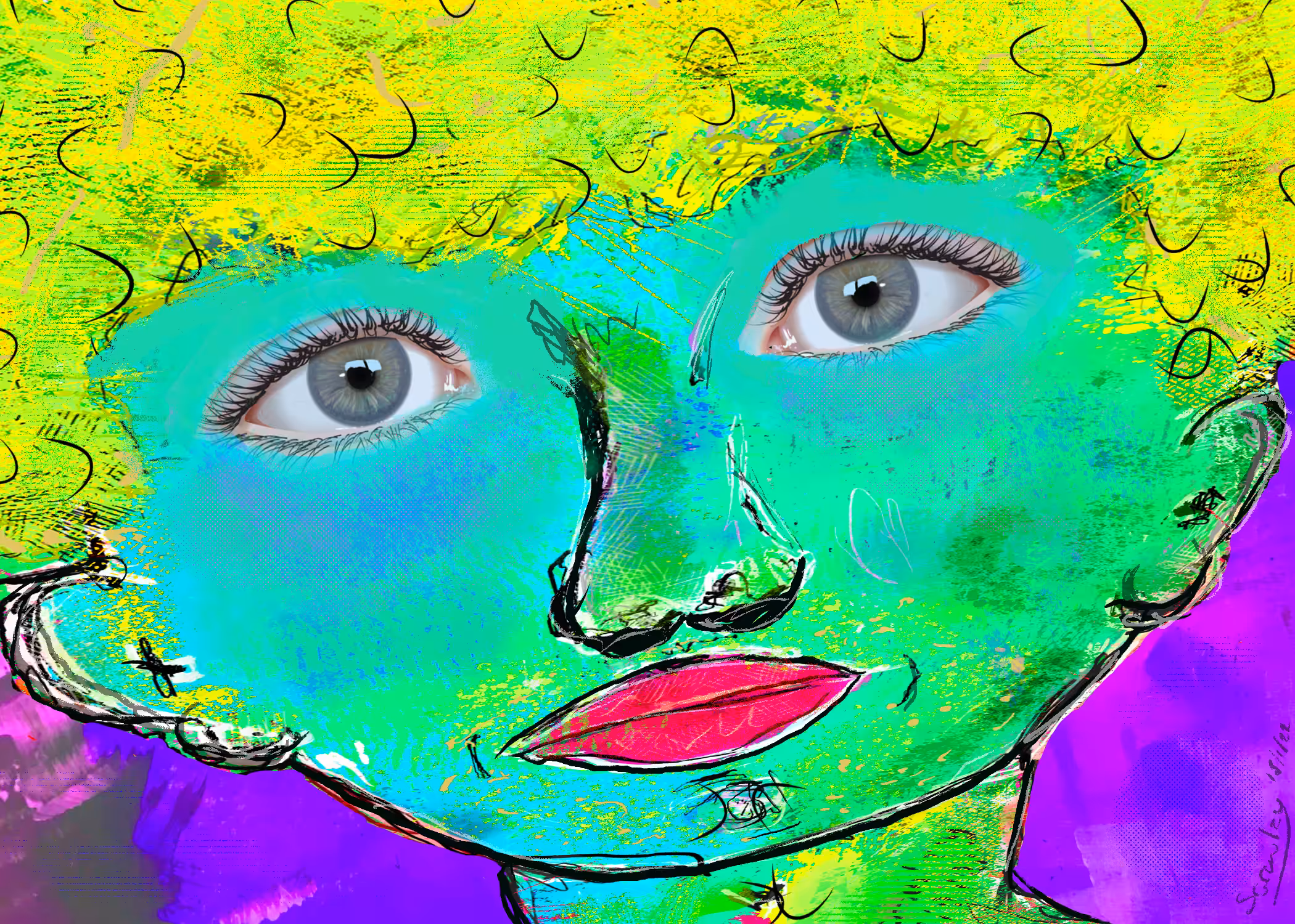 Green Moods of Scrawlism