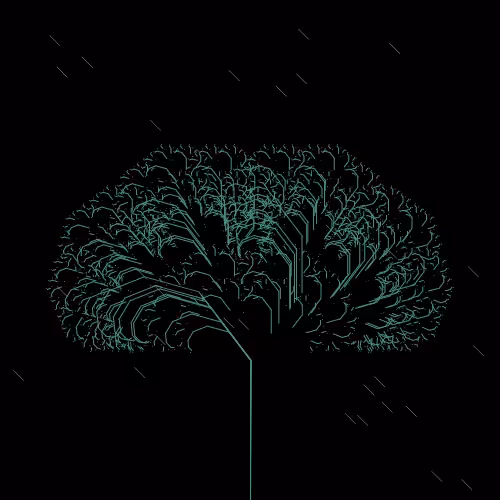 Trees in the rain #1