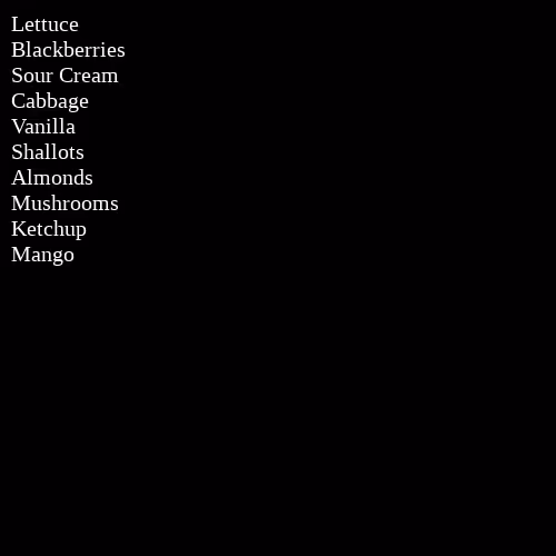 Grocery List #115
