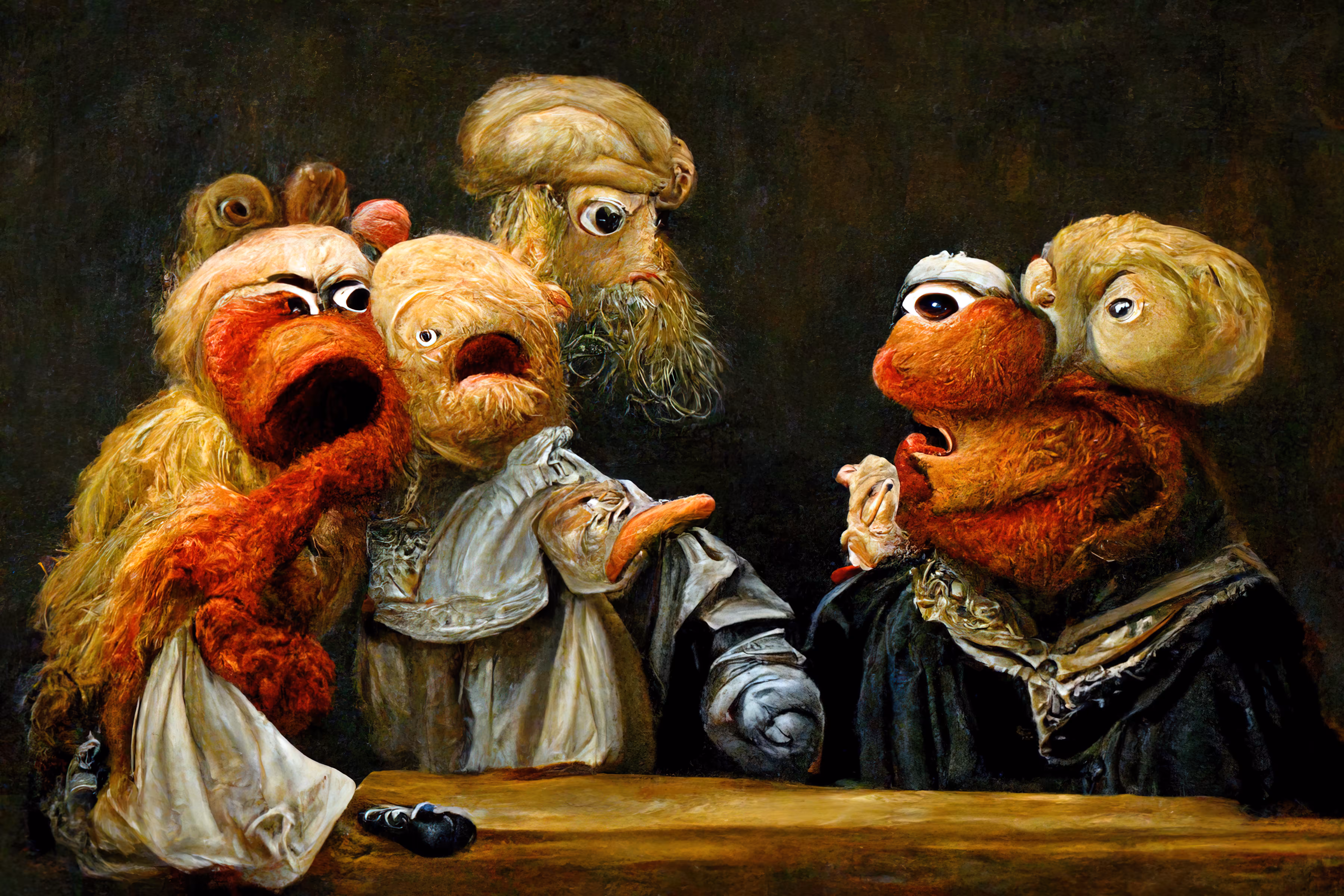 Muppets Arguing with A Master