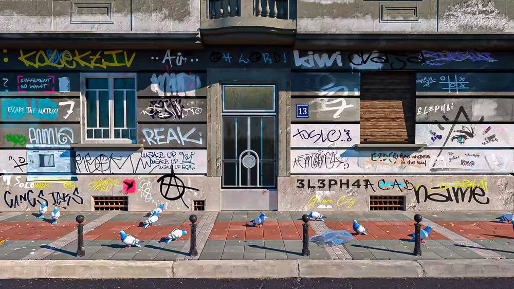 Brutalist Graffiti