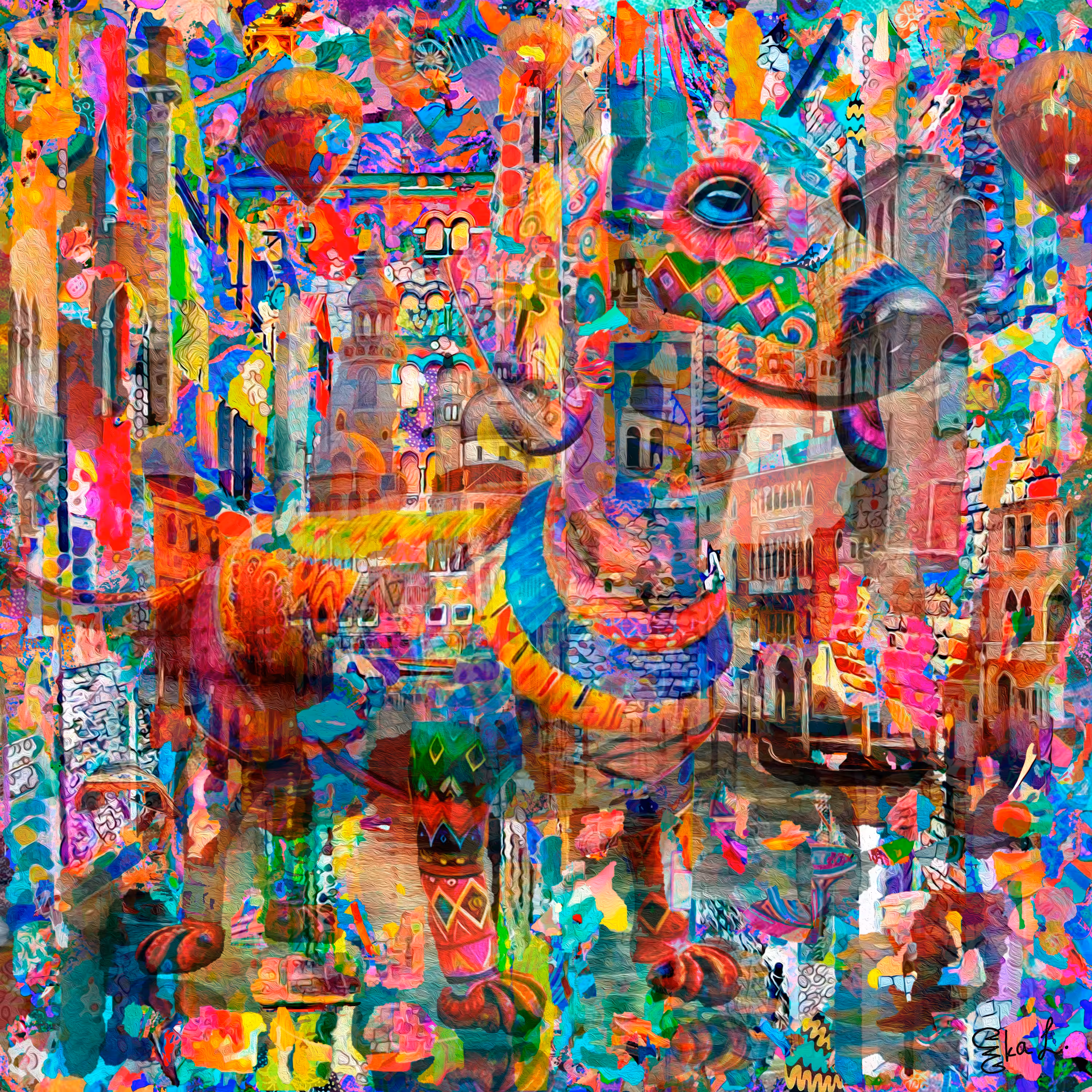 Dachshund in the City of Water