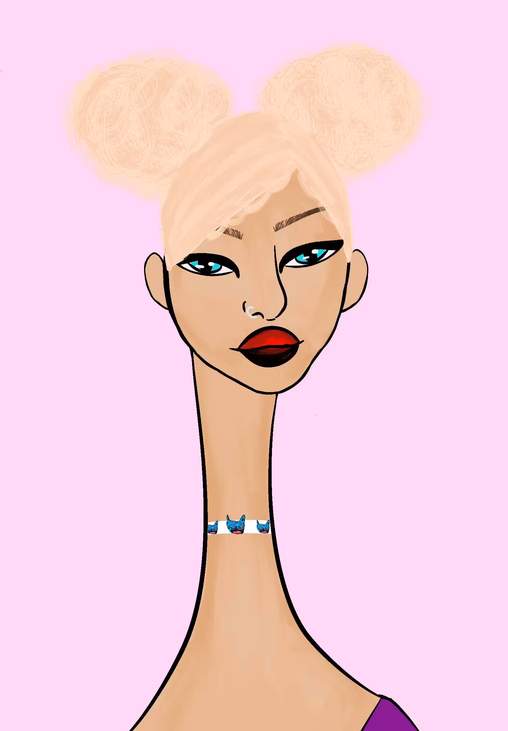 Long Neckie Ladies: Long Neckie Lady #2846