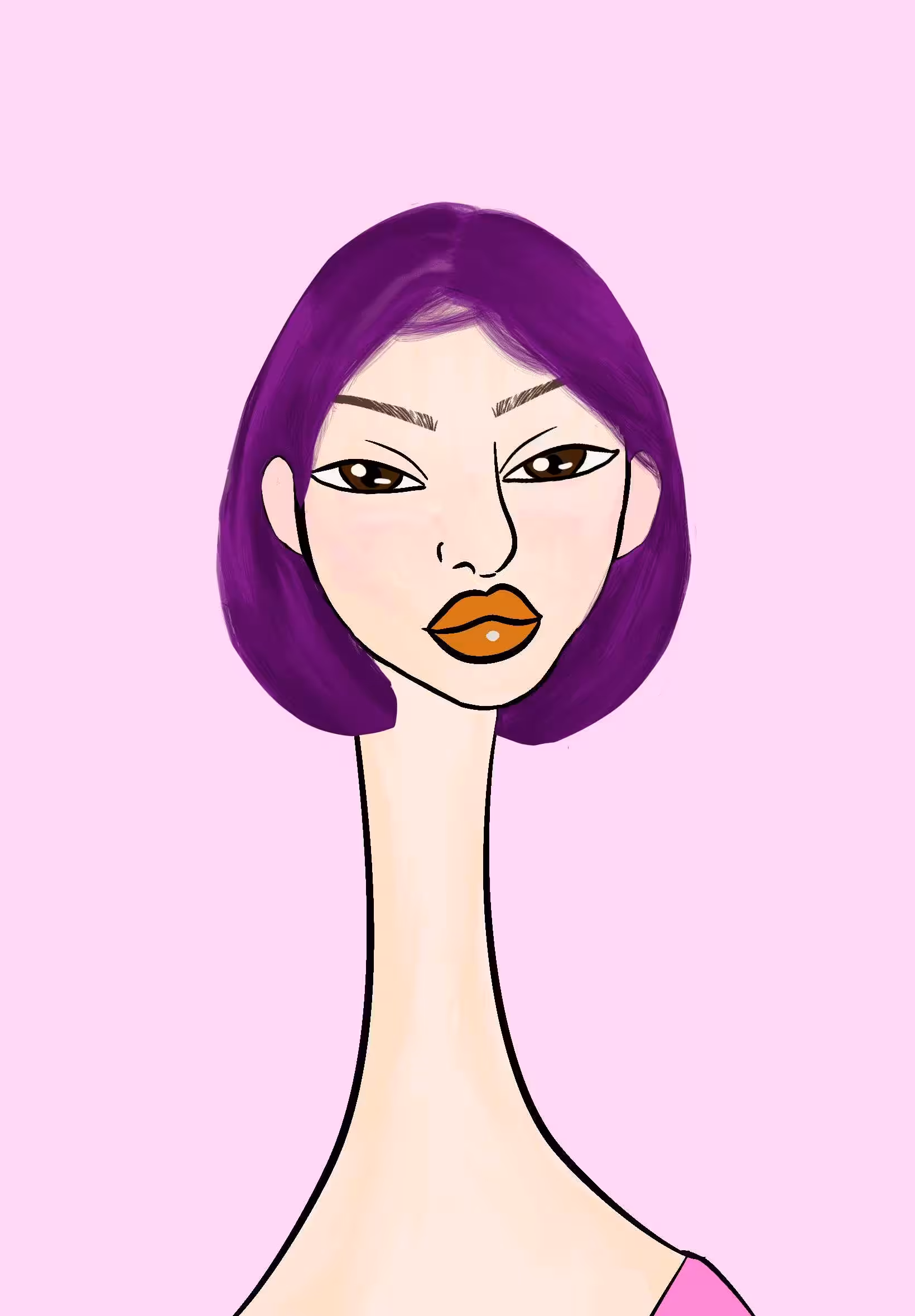 Long Neckie Lady #2141