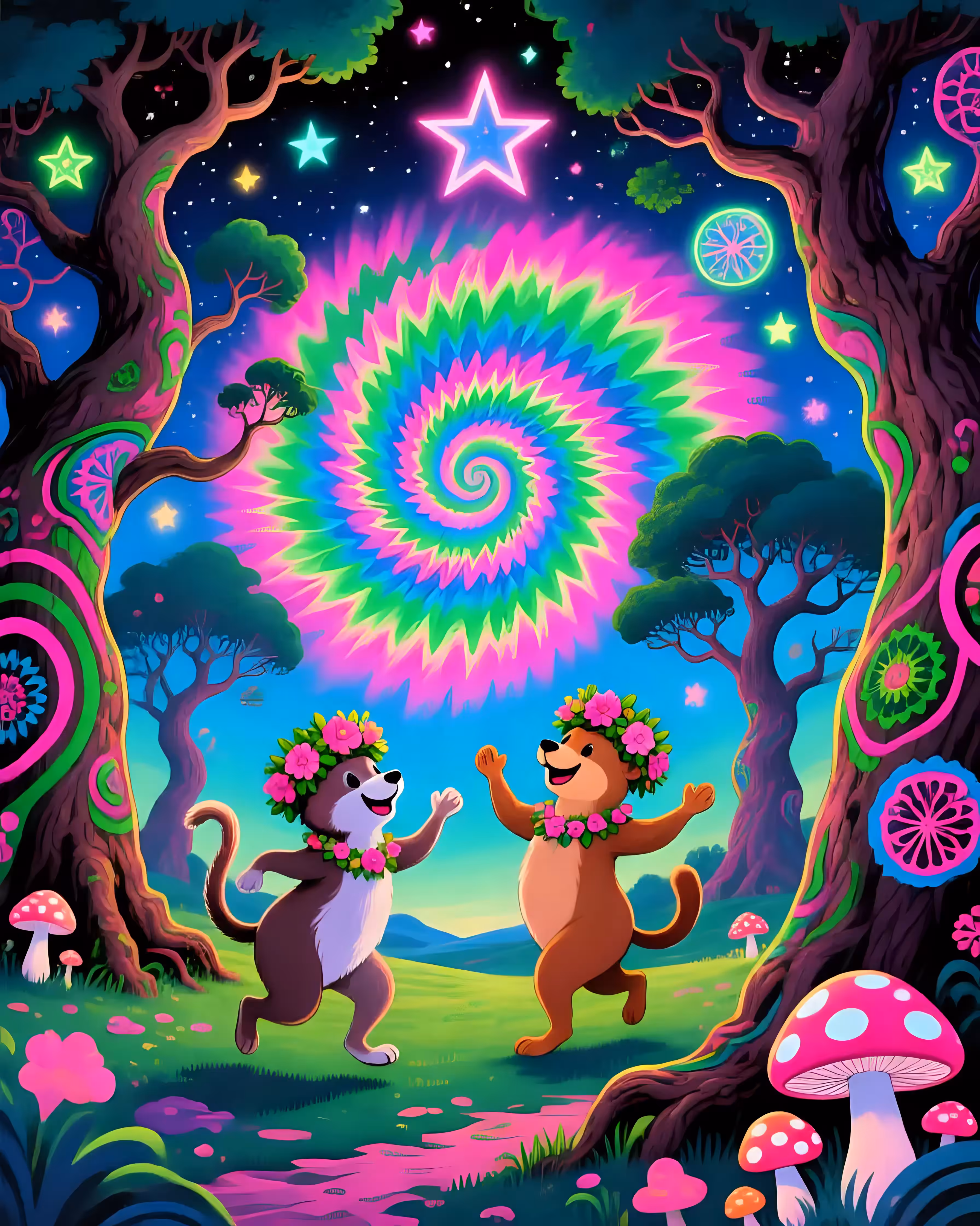 Party in the woods 