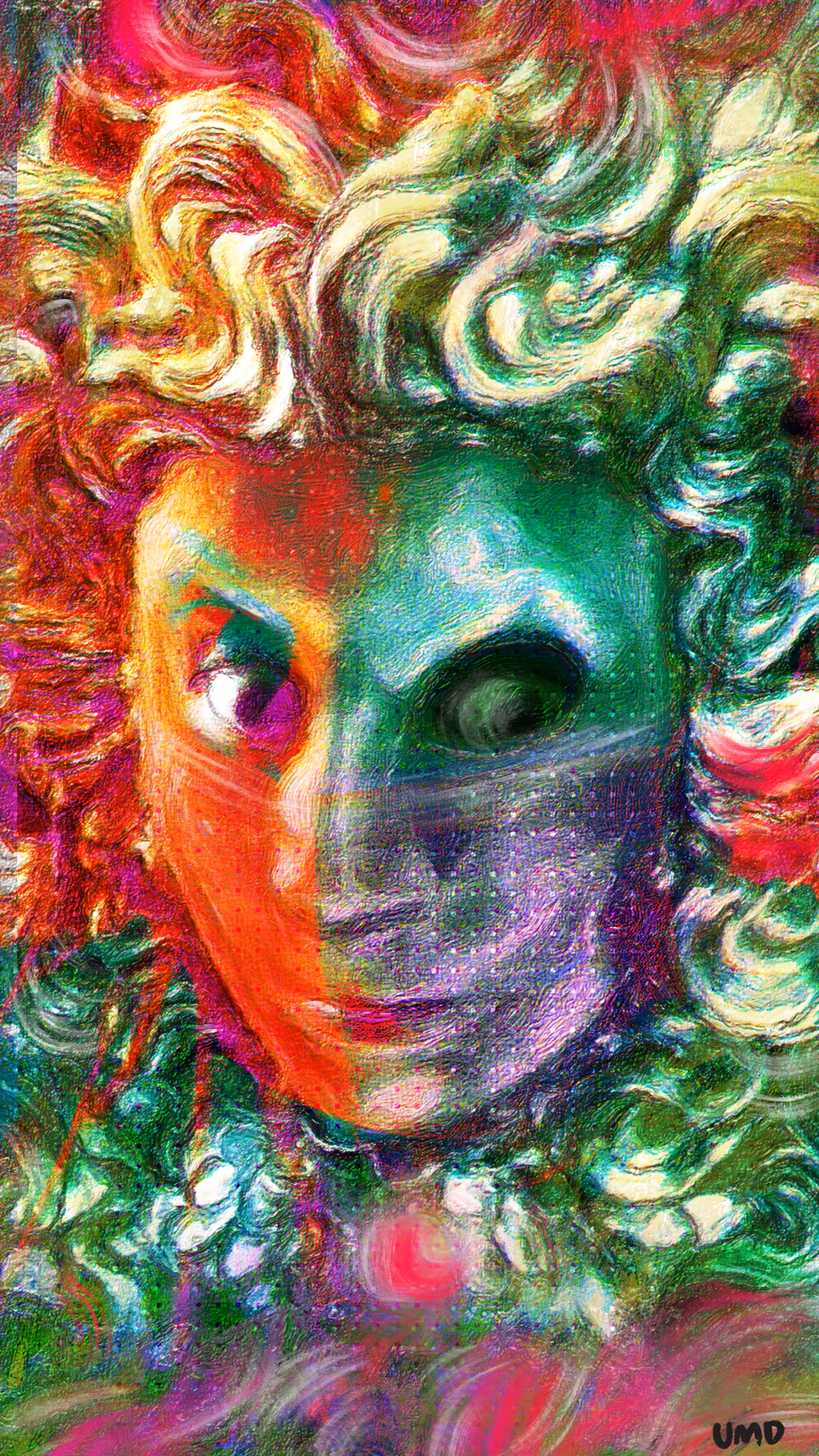 Mask Ephemera: Mask of lies and grins!