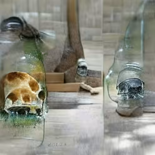 Skull in glass 03