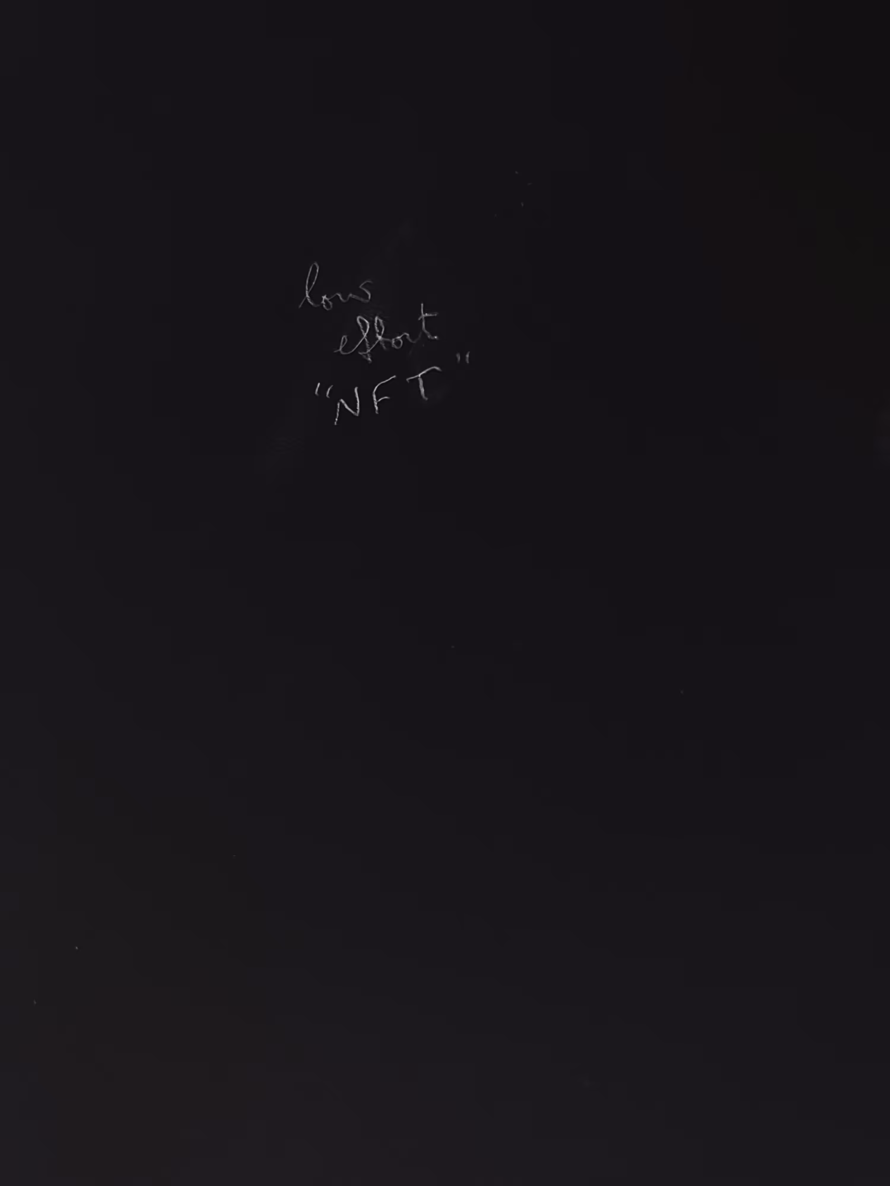 low effort "NFT" [dark mode]