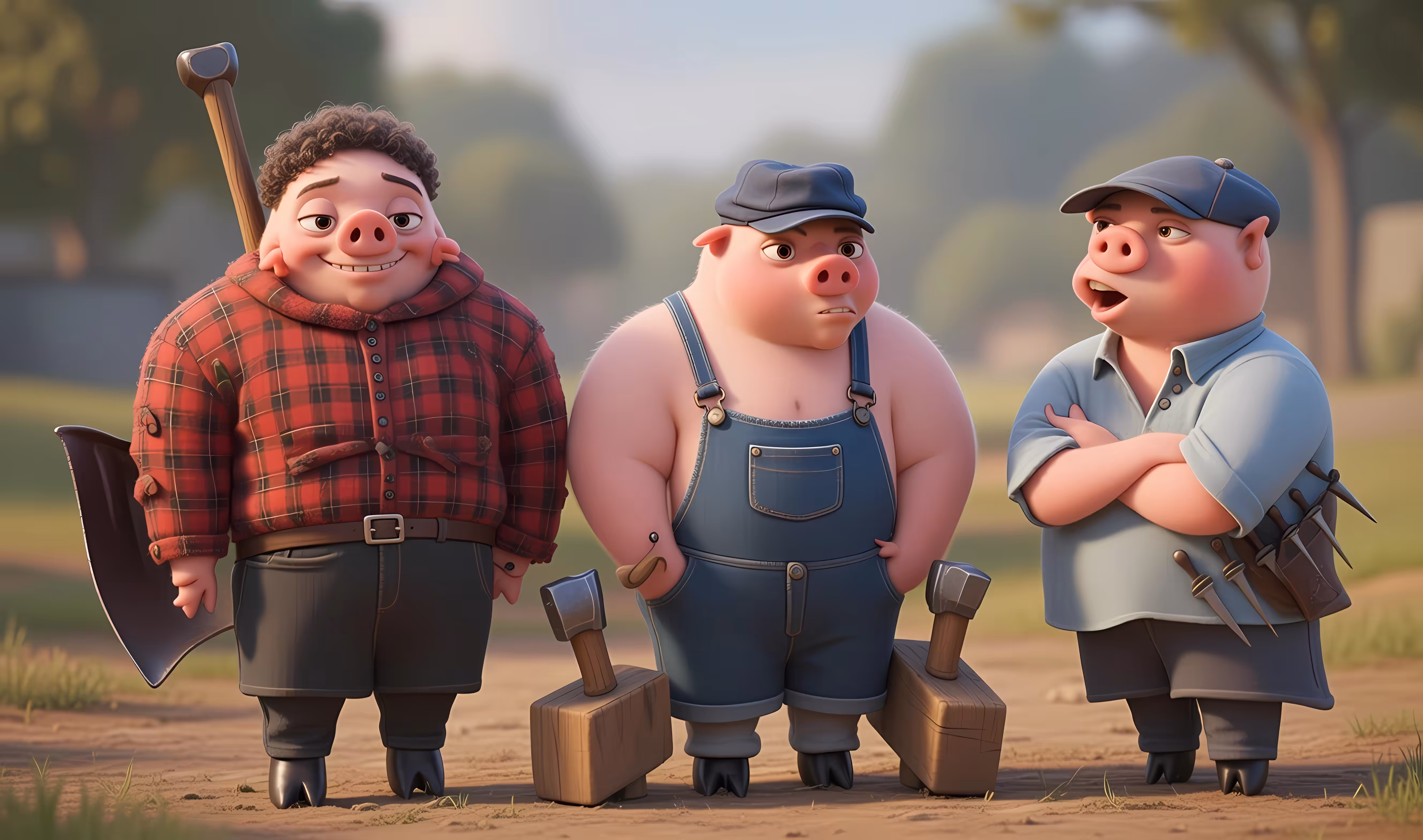Three little pigs. Update.