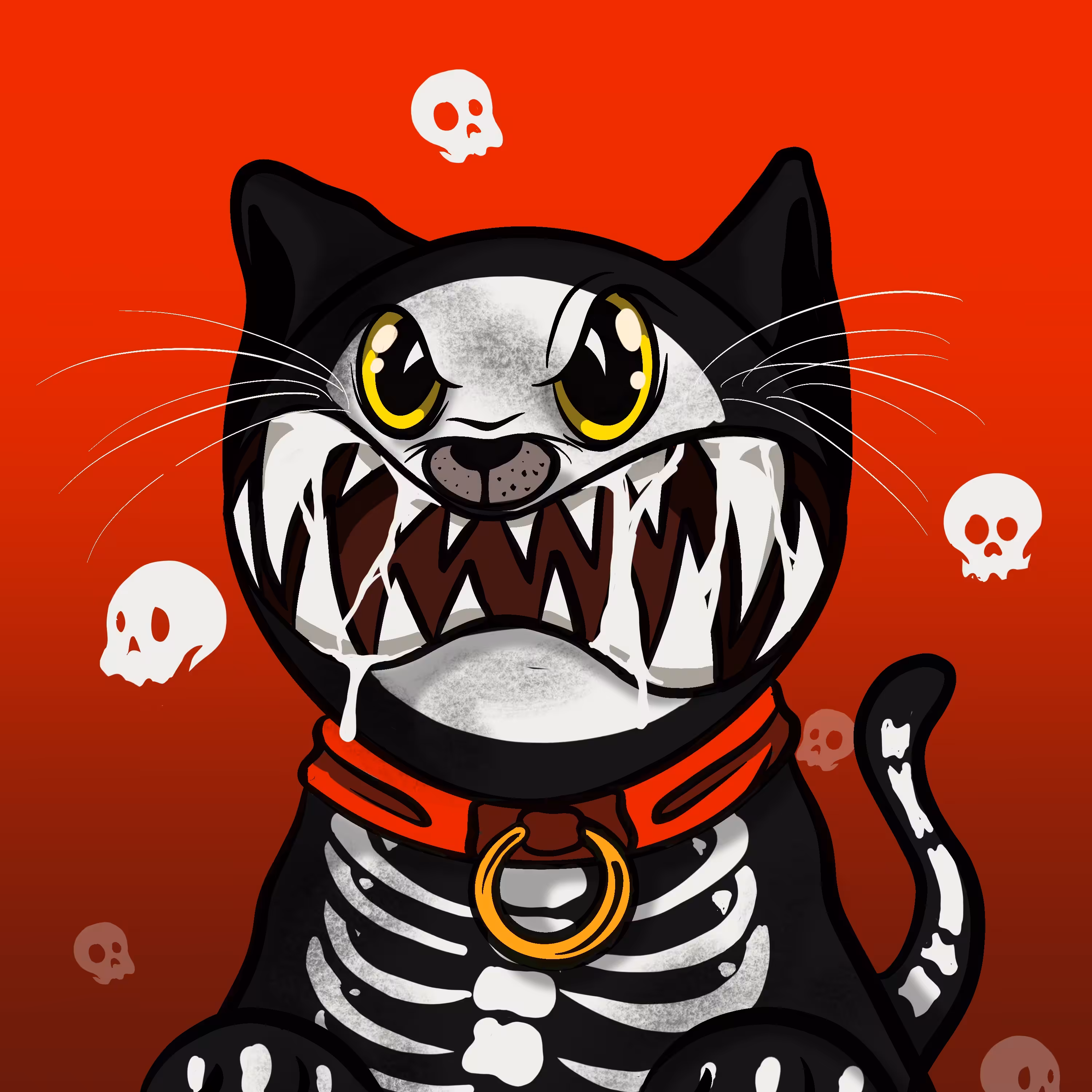 angry skull