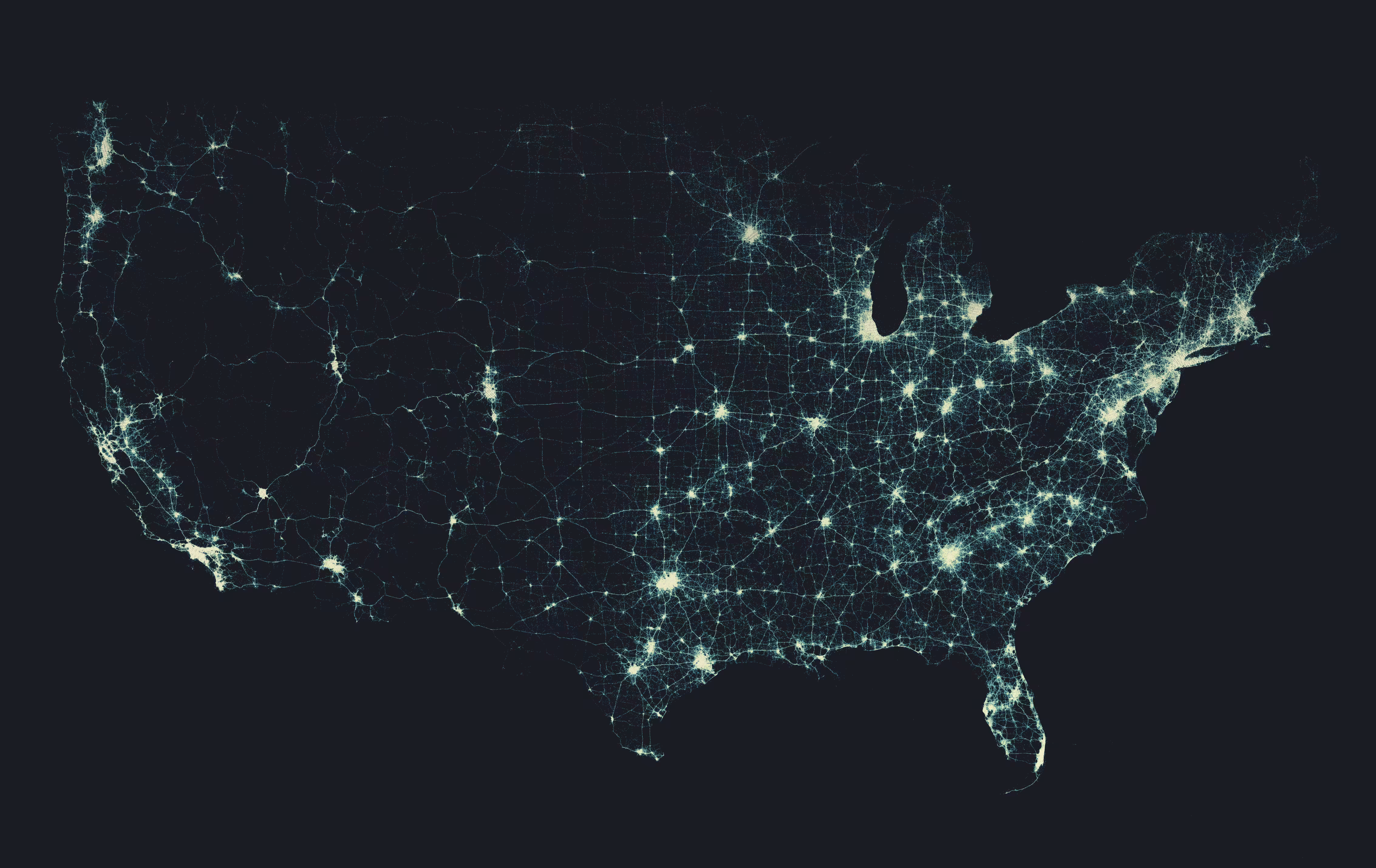 US Cell Towers, Mapped