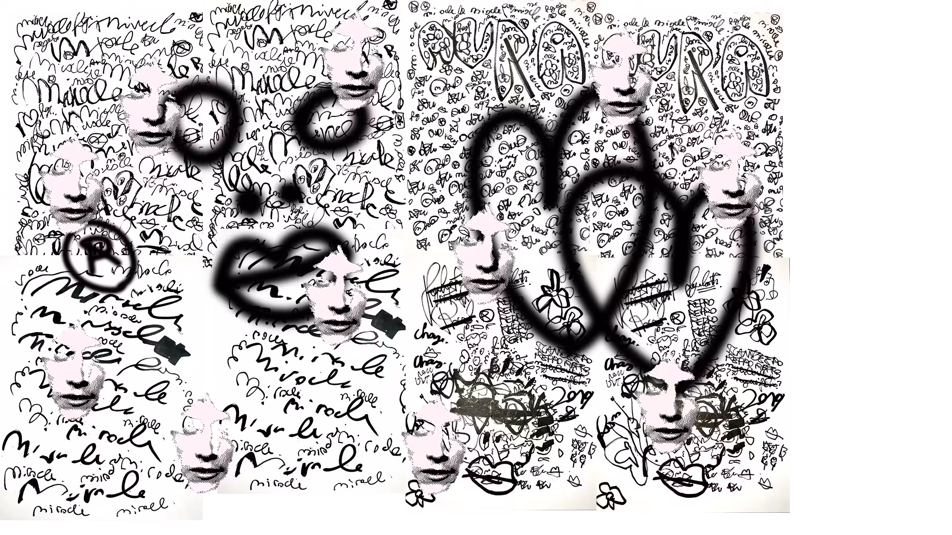 face + hearts