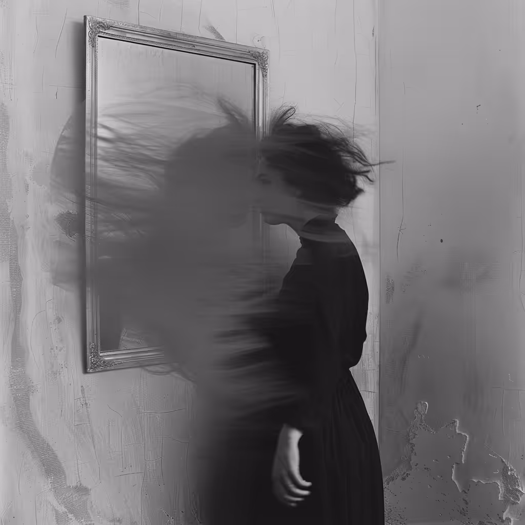 She Left Through the Mirror