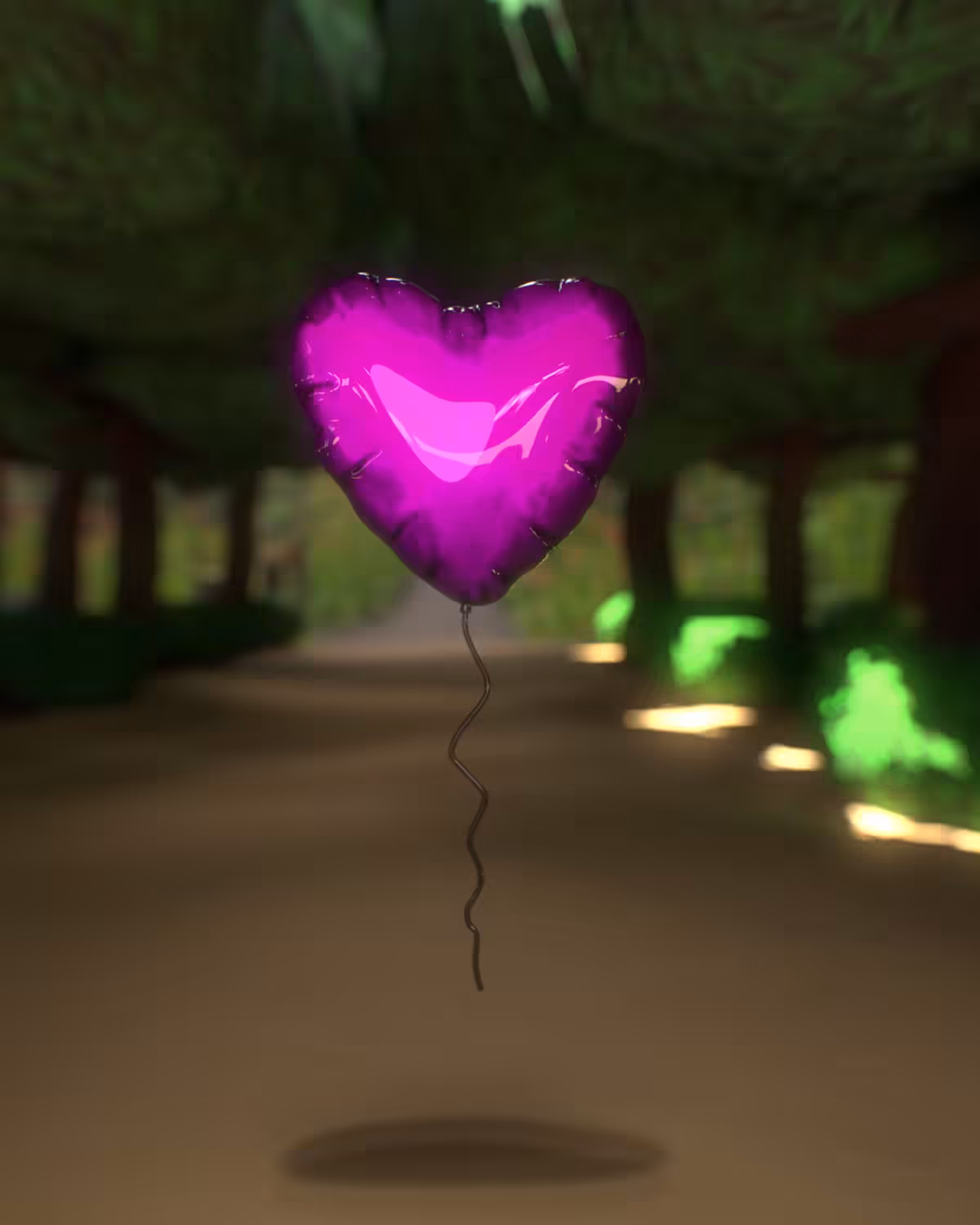 The Love Lane Purple Balloon
