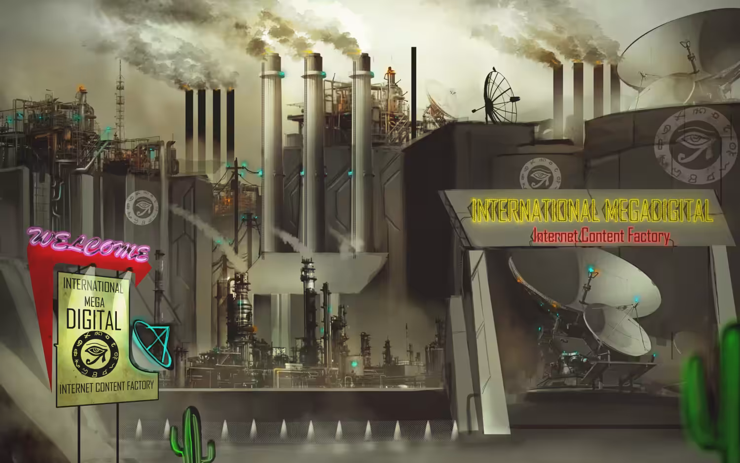International Megadigital - Content Factory Entrance (Alive)