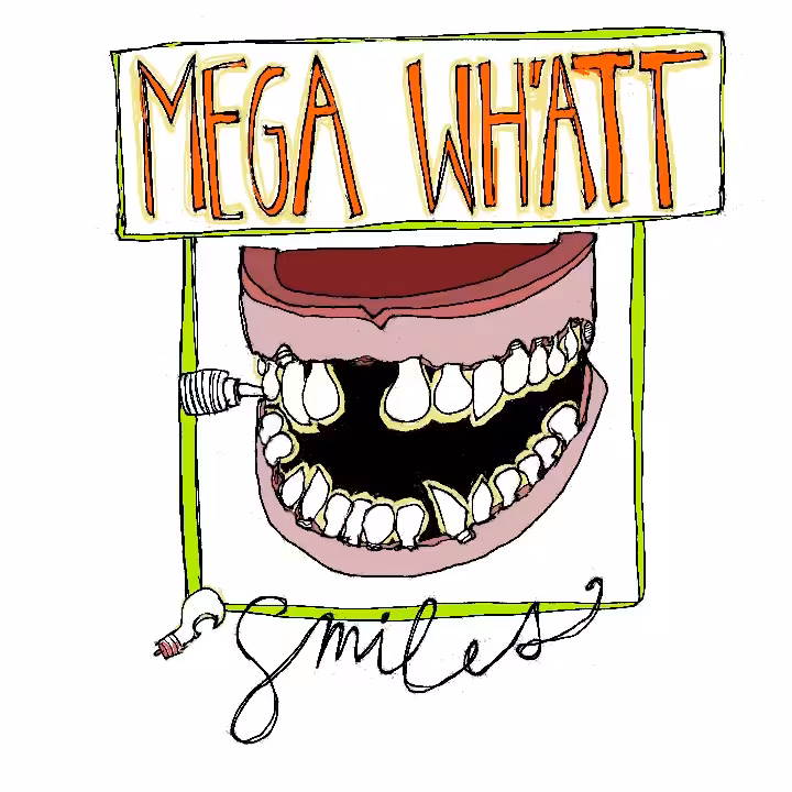 mega wh'att smiles. 