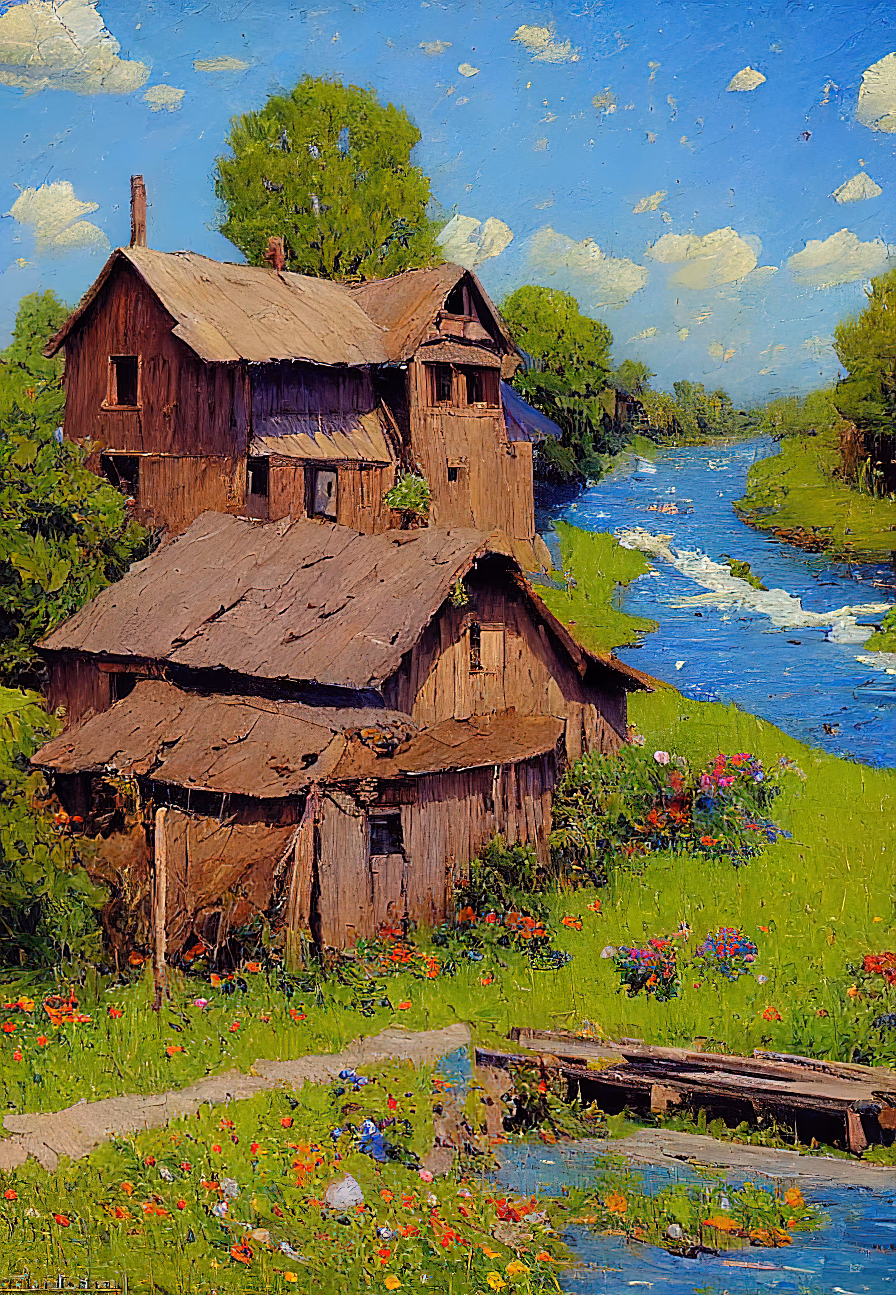 pAInting: Wooden House #5