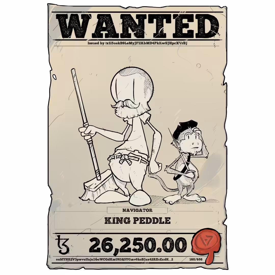 KING PEDDLE | TEZOS PIRATE 160/666