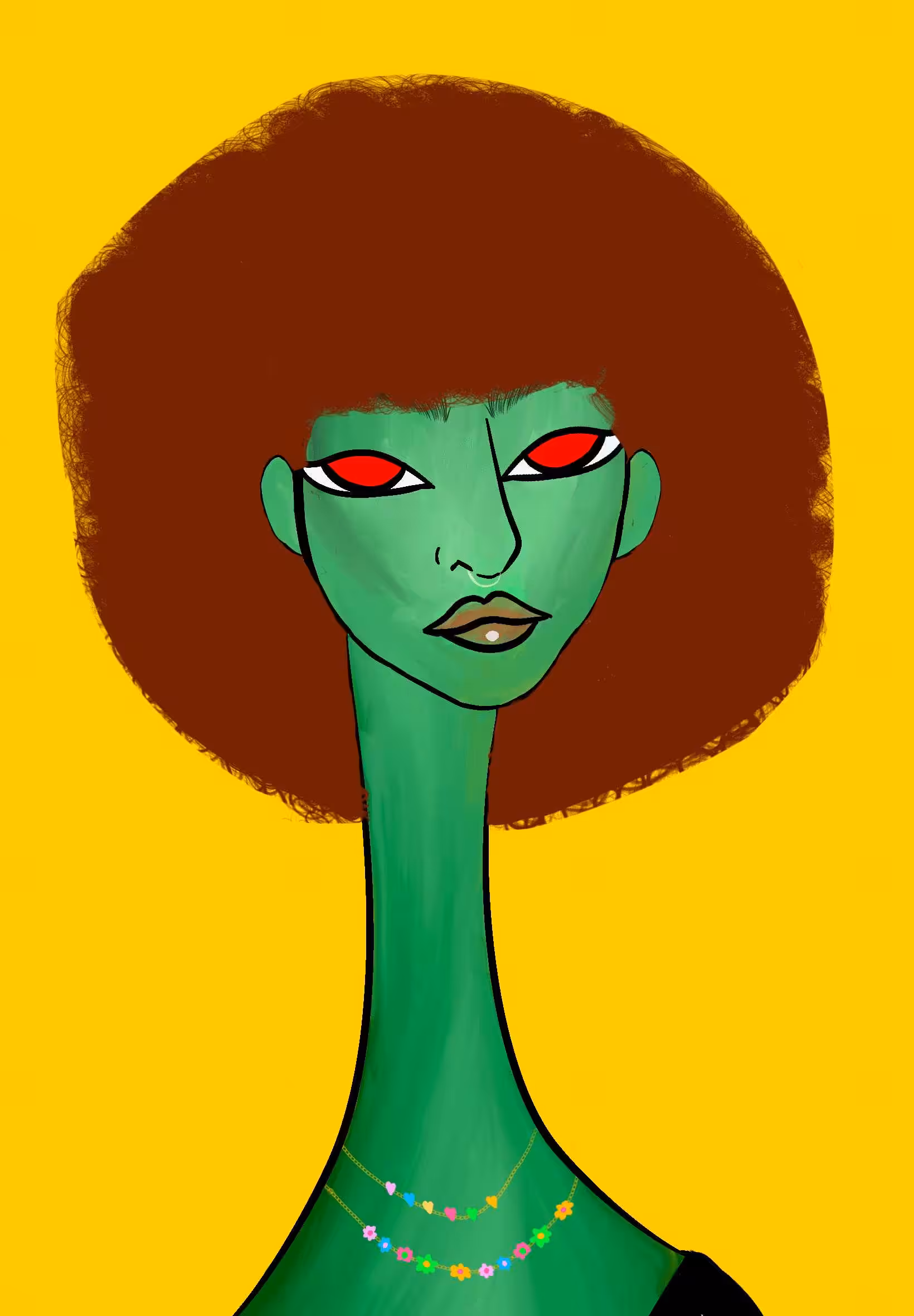 Long Neckie Ladies: Long Neckie Lady #2376