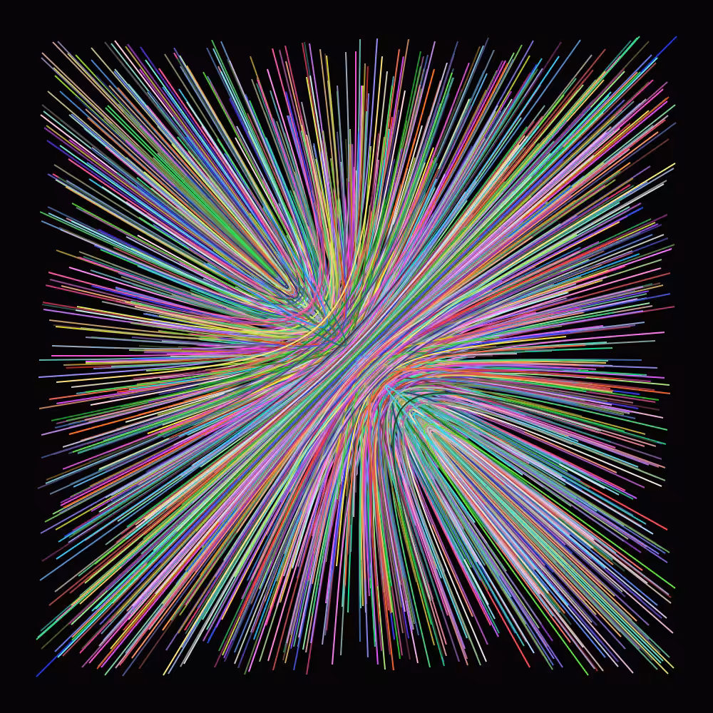 one thousand colorful lines // #02