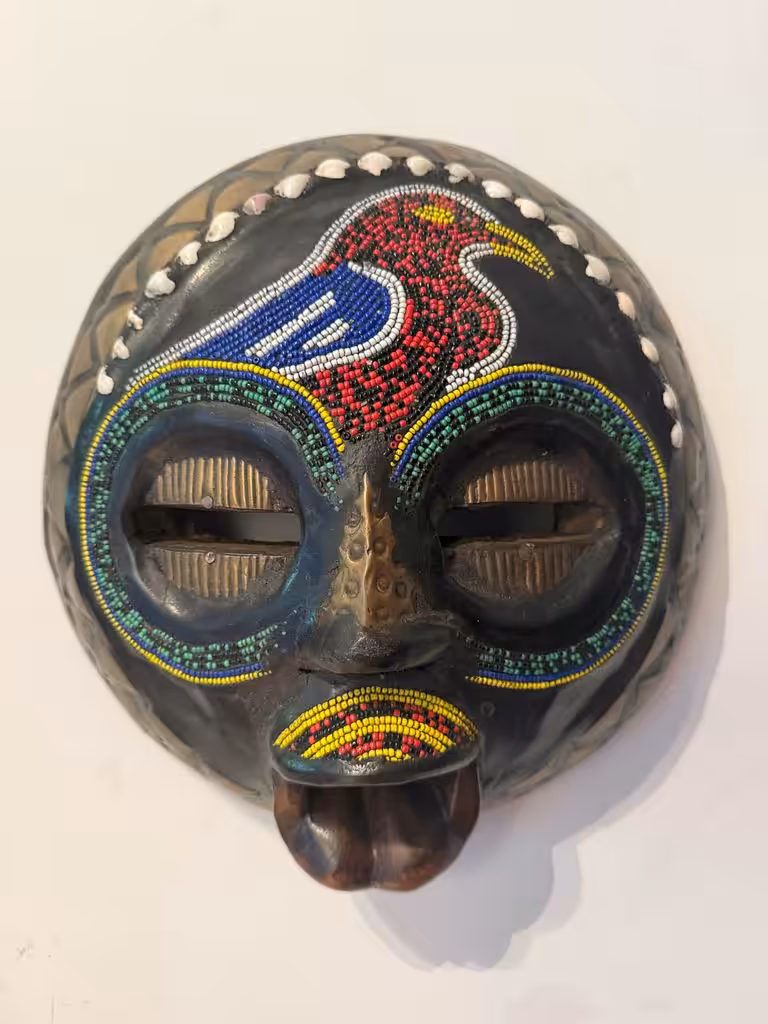 Bokota mask "Hornbill" bird from regions Gabon