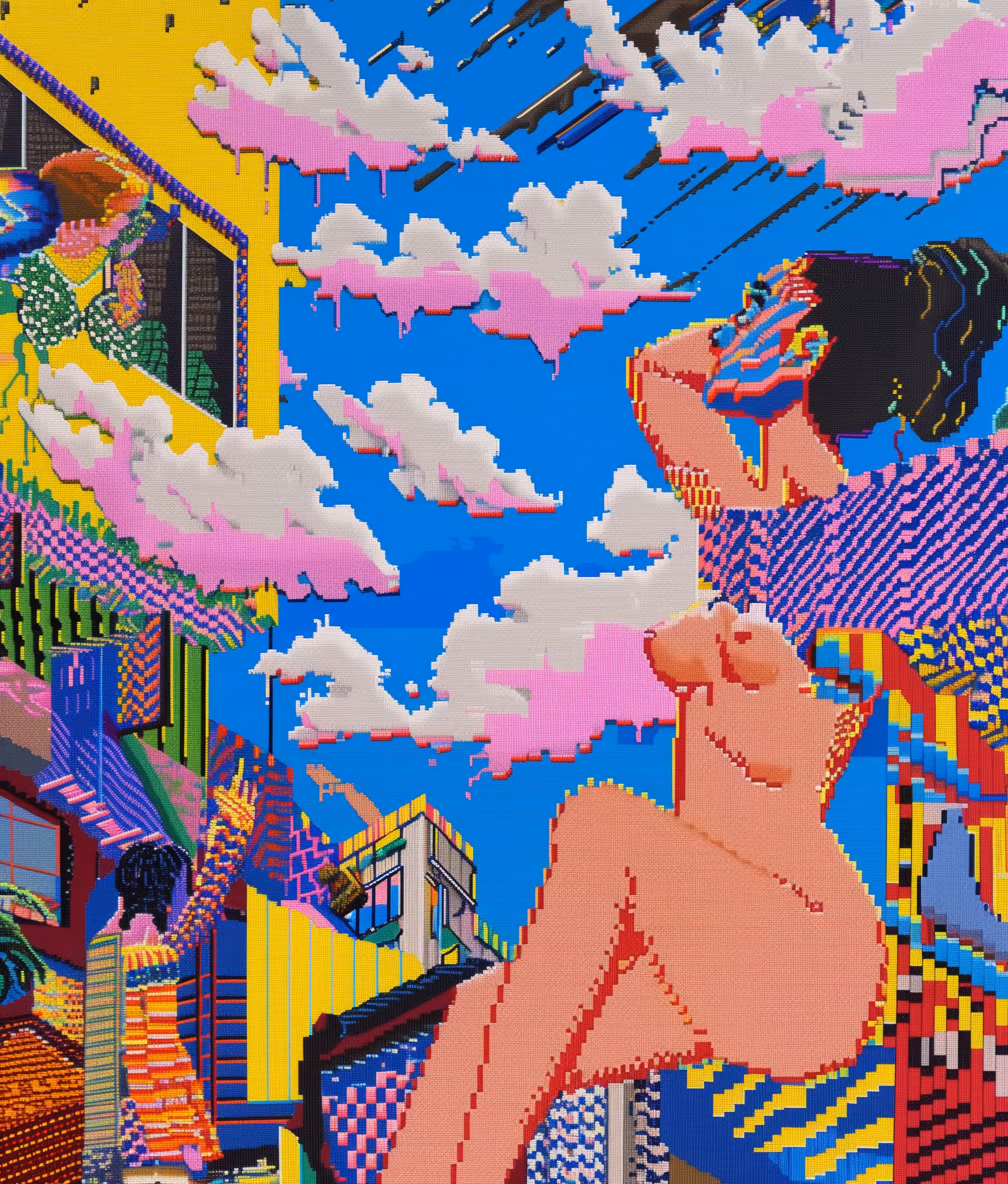 Tracing skies.