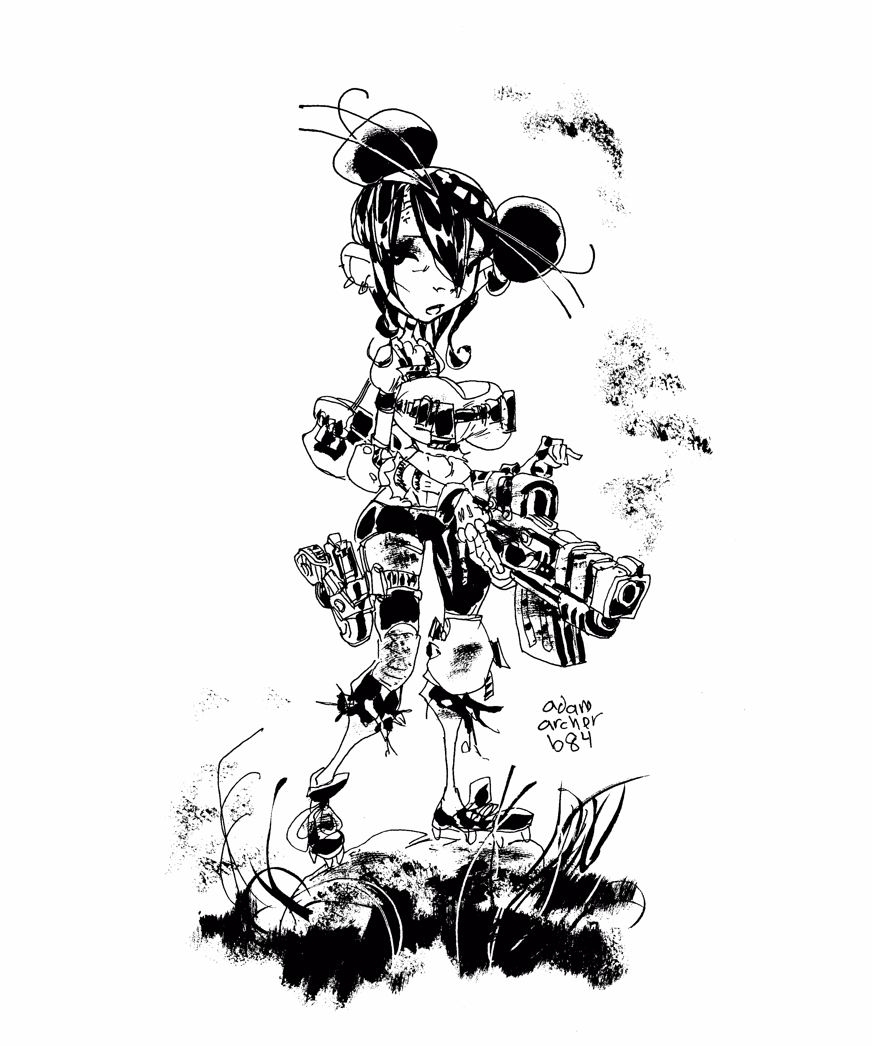 adam archer's doodles: black series 084