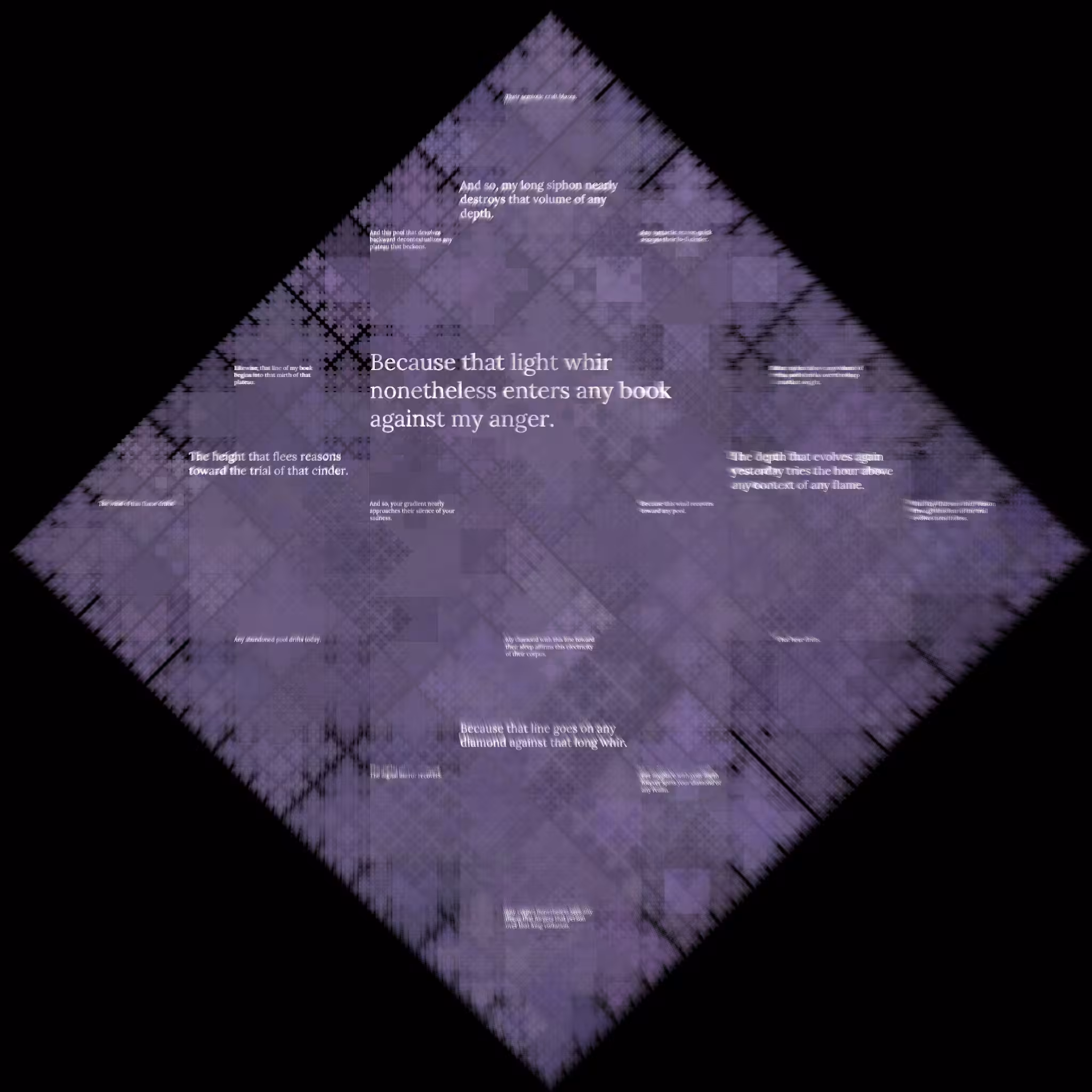 Diamond Fractal Fire #164