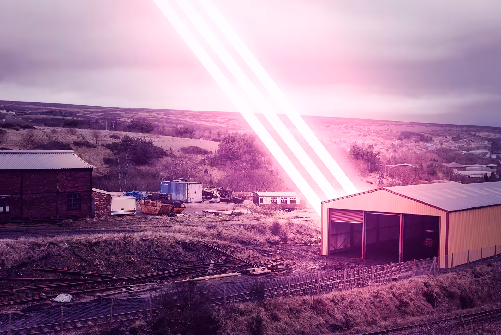 #5 Purple Parallel Lines