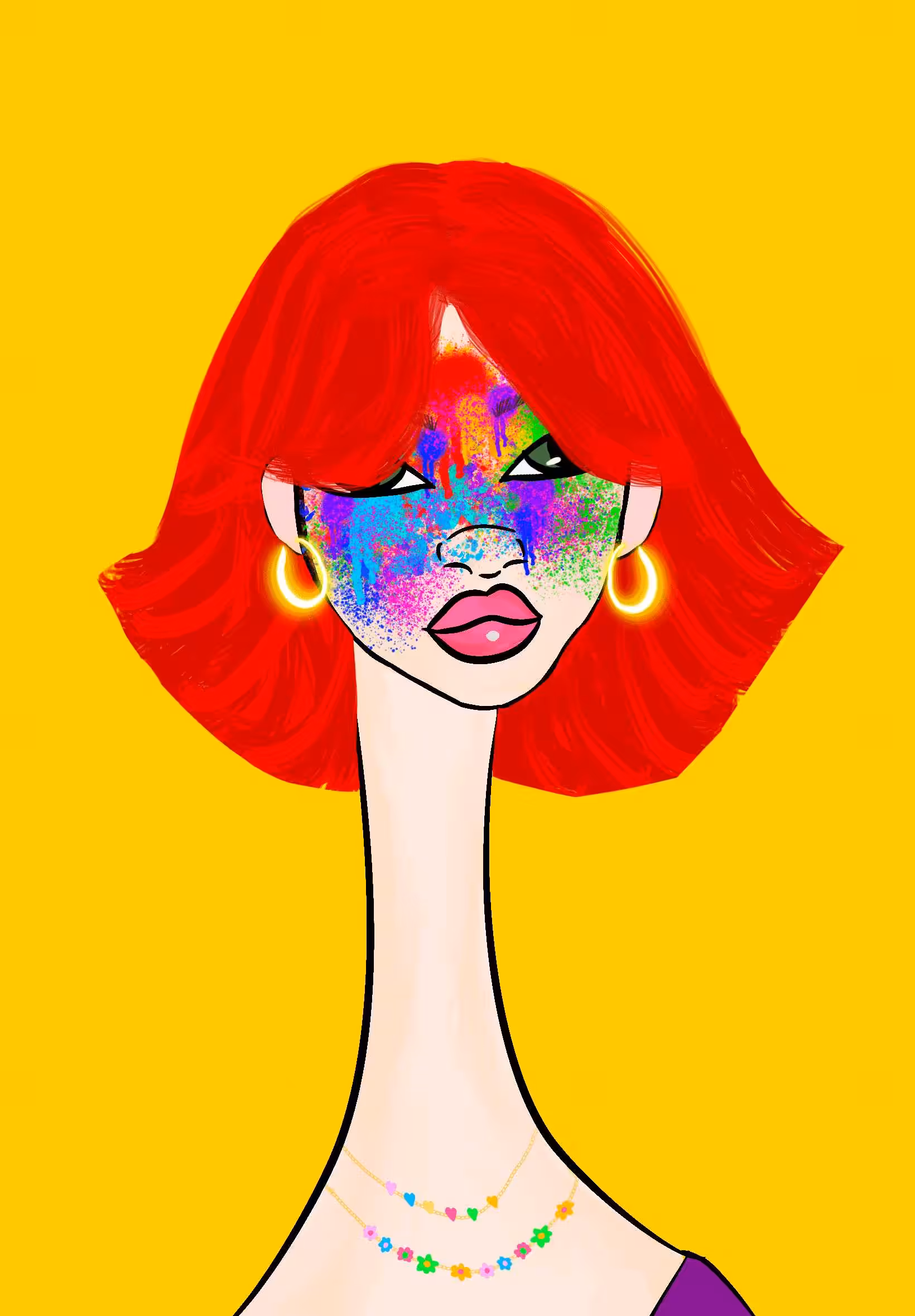 Long Neckie Lady #2746