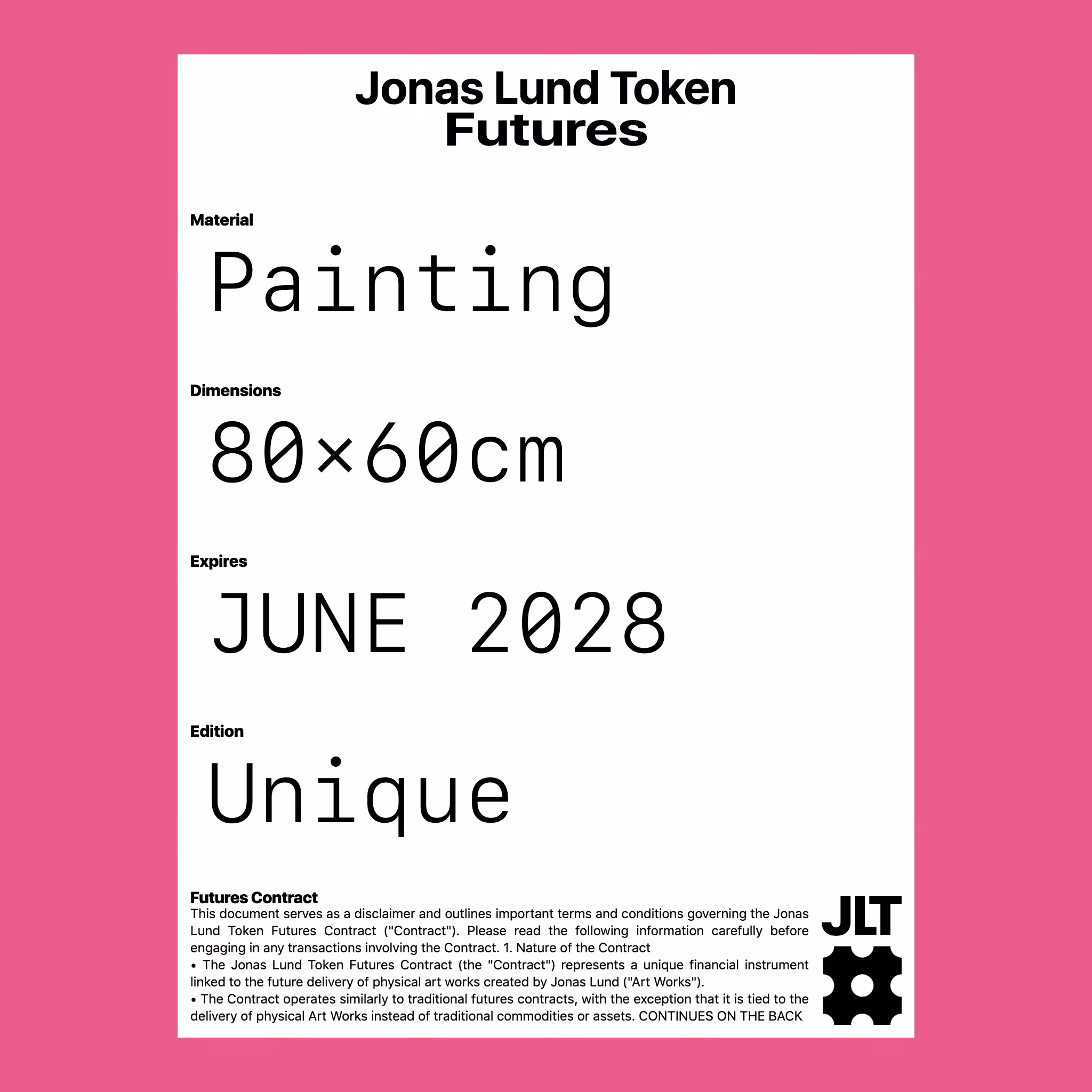 Jonas Lund Token Future #13