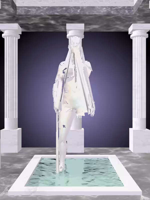 HeavenComputer: The Indifferent Dusky Pale Pink Woman #1686