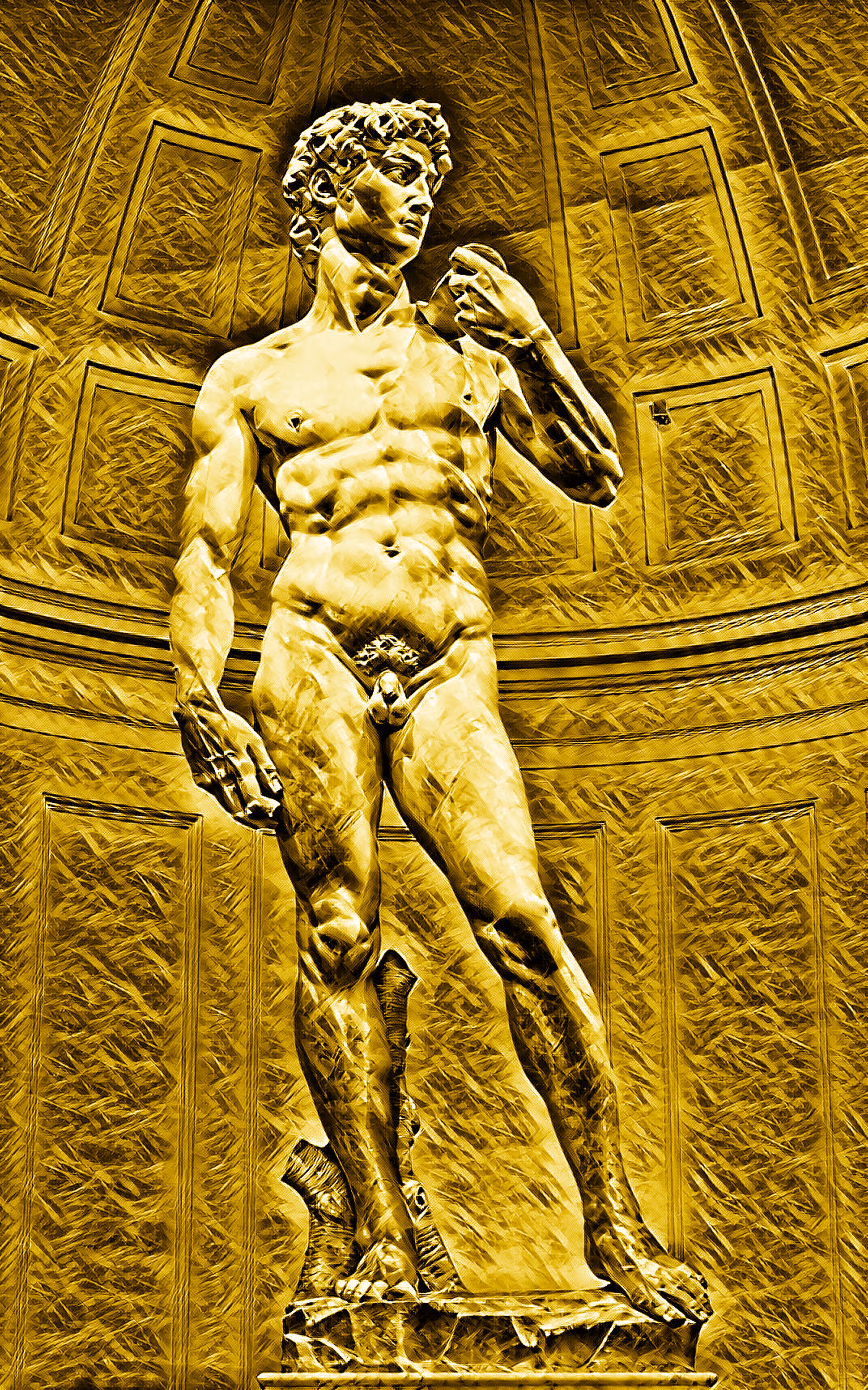 1/1 Crypto Heroes David (Bible) #2/100 Gold Series by SOLLOG and Crypto Gods Studio for Tezos 
