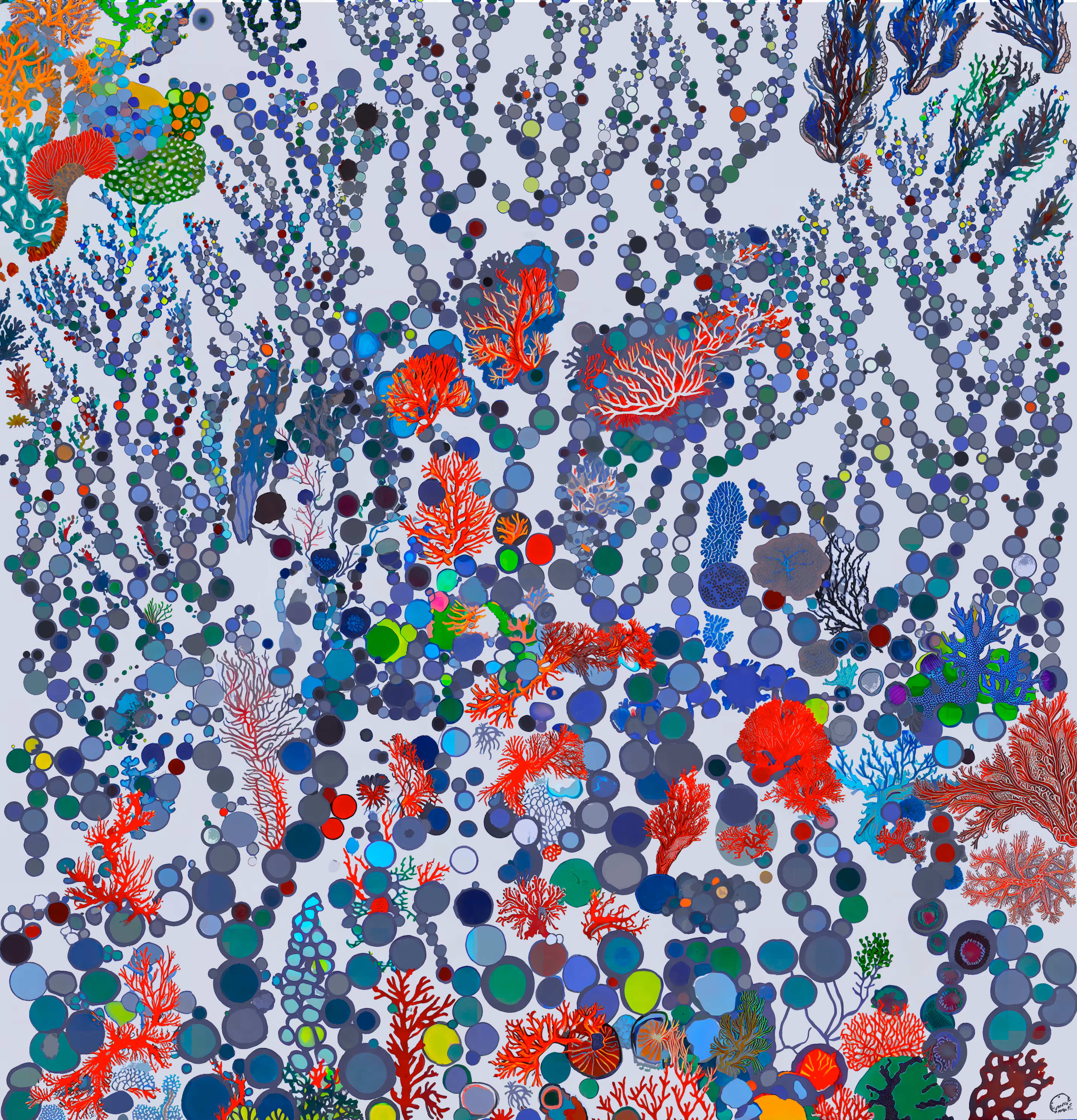 Life is colonizing everything, even my digital corals