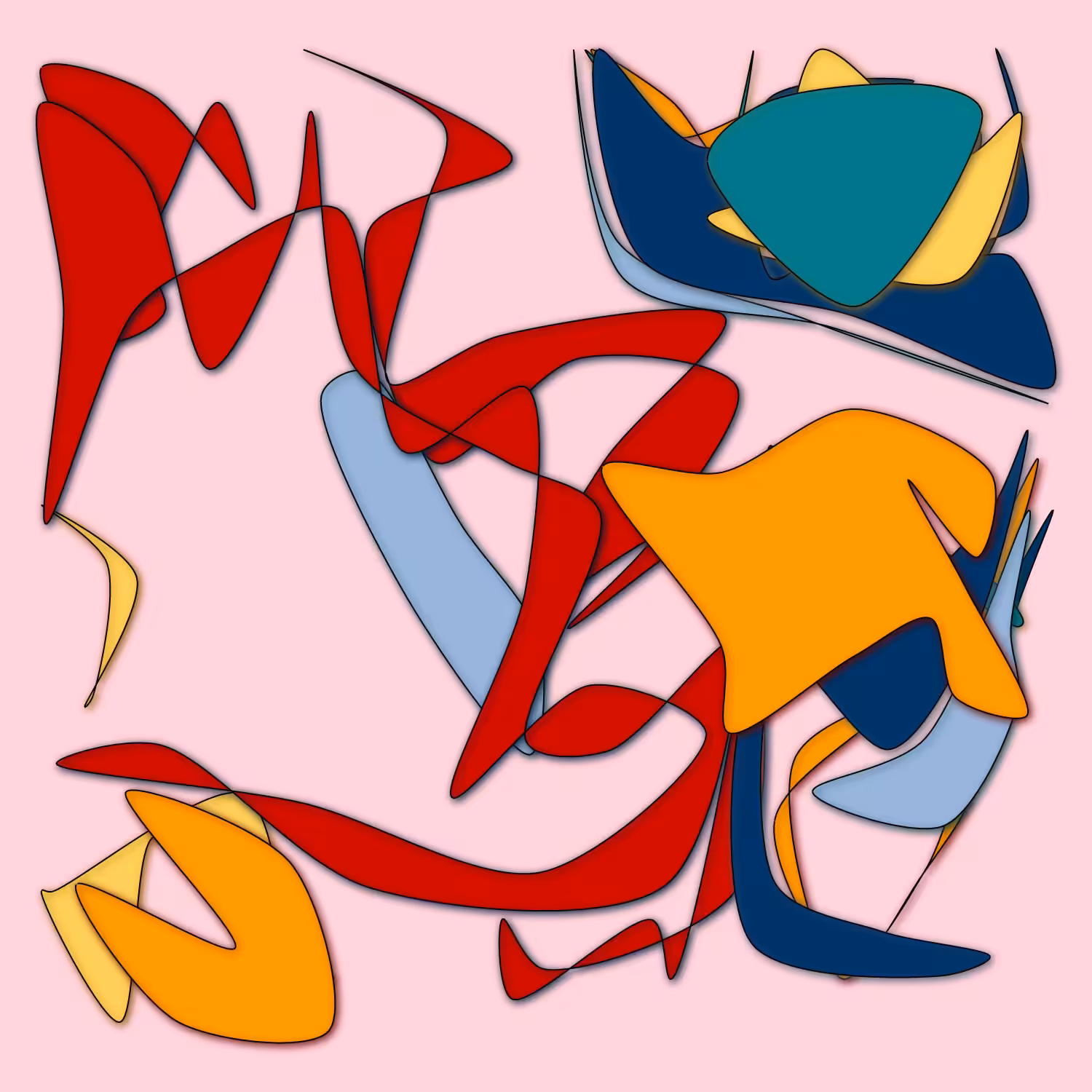 Geometric colorful shapes 2 (Free edition) #57
