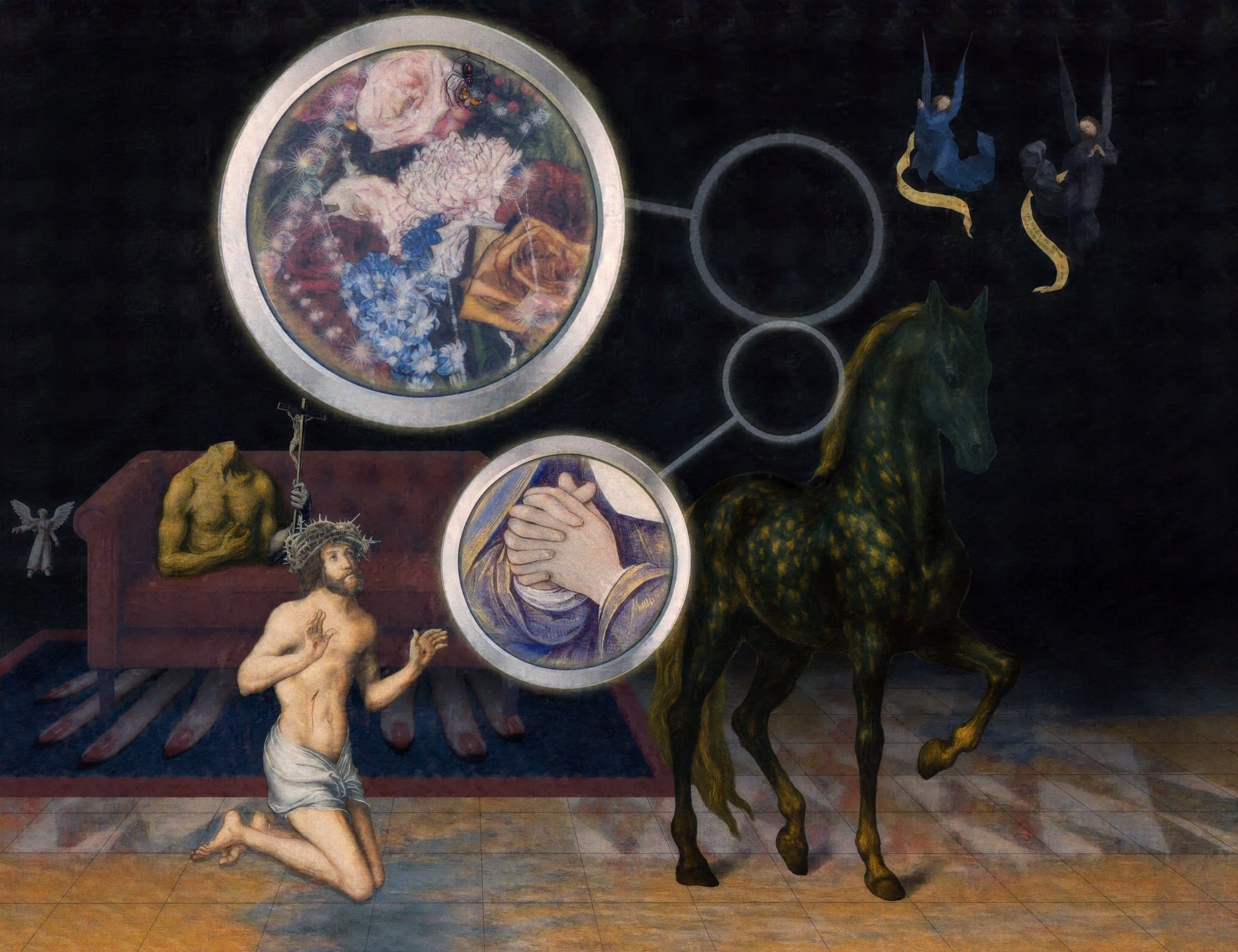 The Pilgrim’s Living Room Crucifixion; Mona Lisa Hyper-Gamble #143