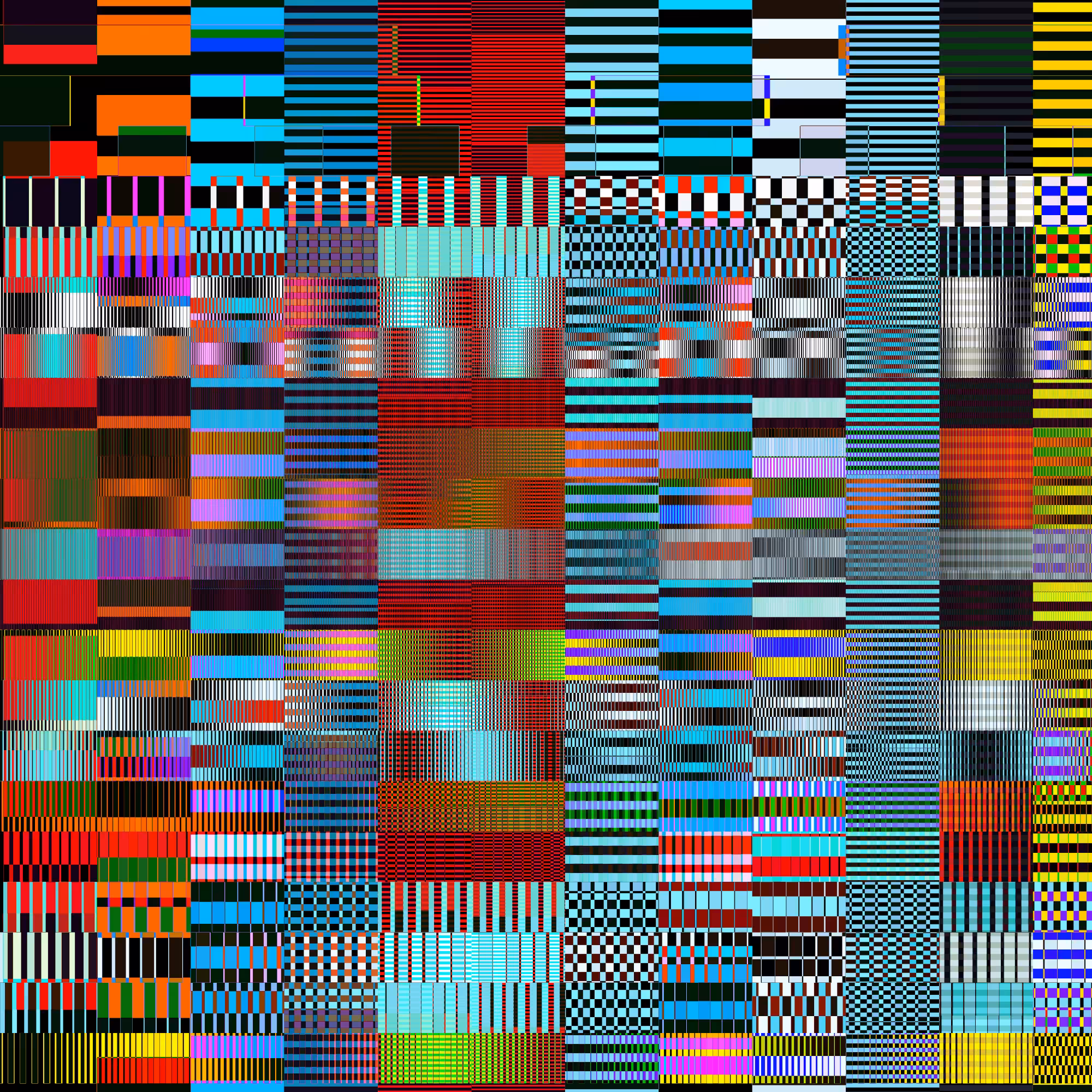 Glitchometry Stripes #119
