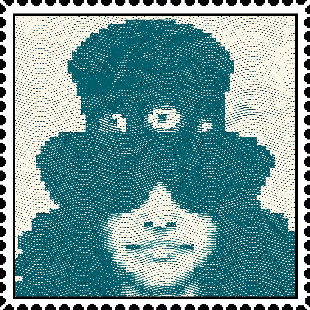 Slash caricature stamp