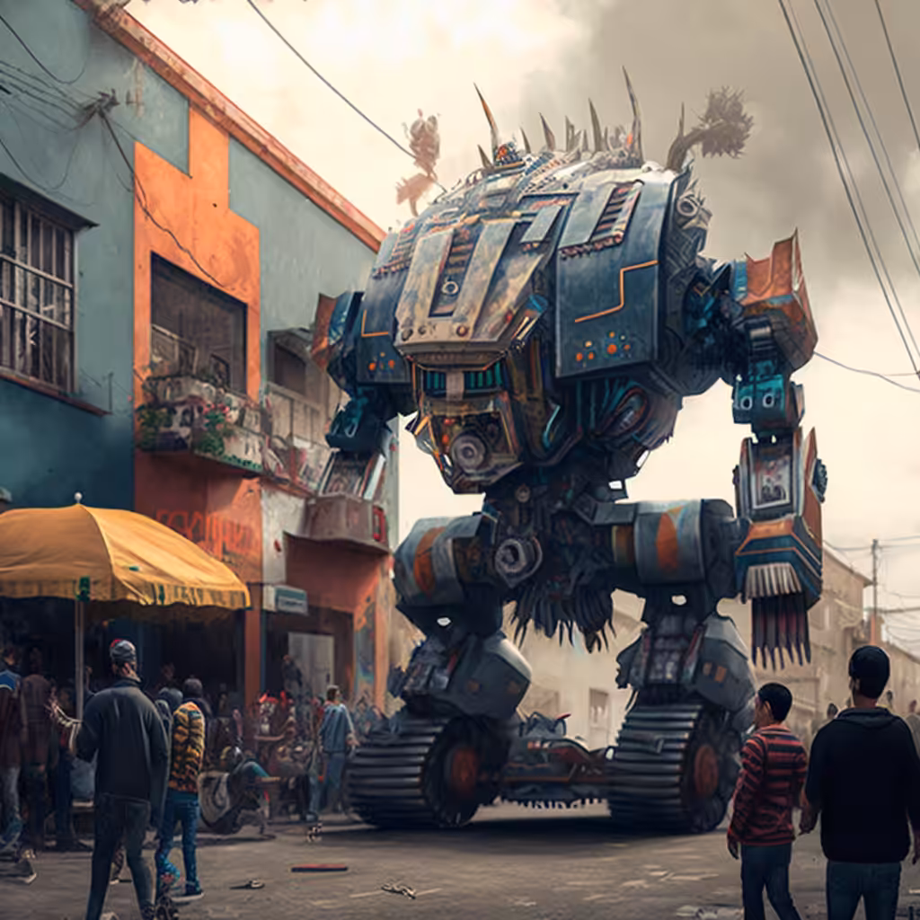 Meka Tolteka walking through Tepito