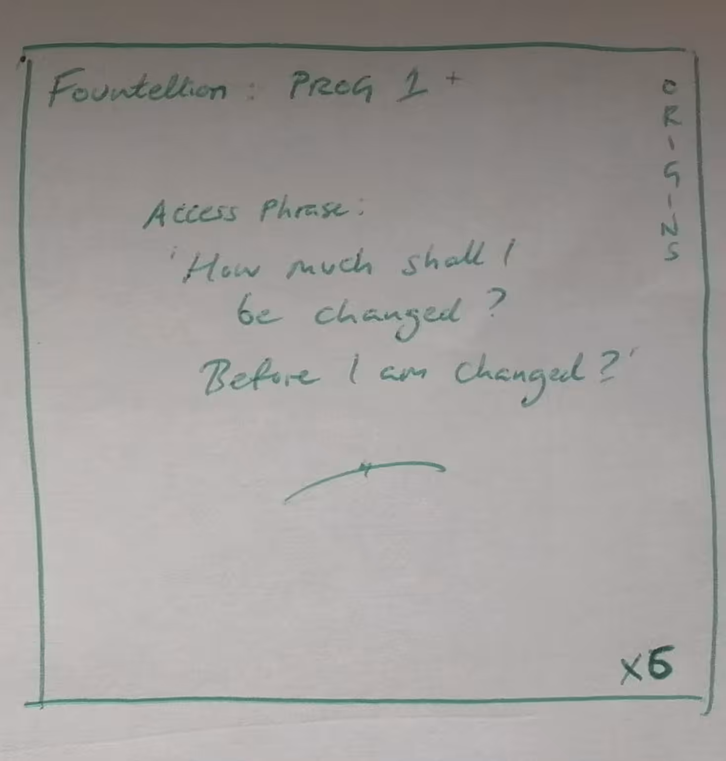 Commands: Access Phrase