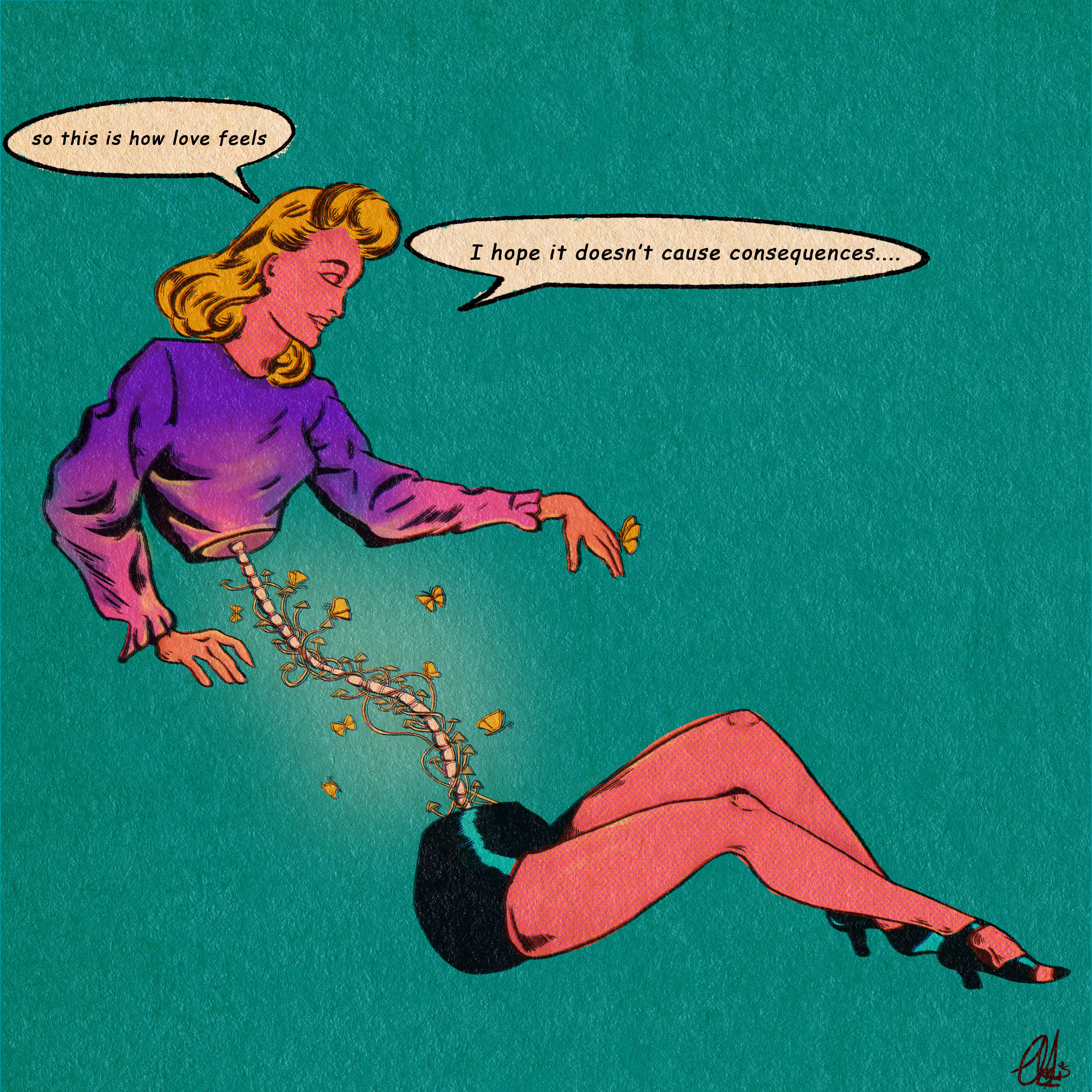 Narcotic feeling.