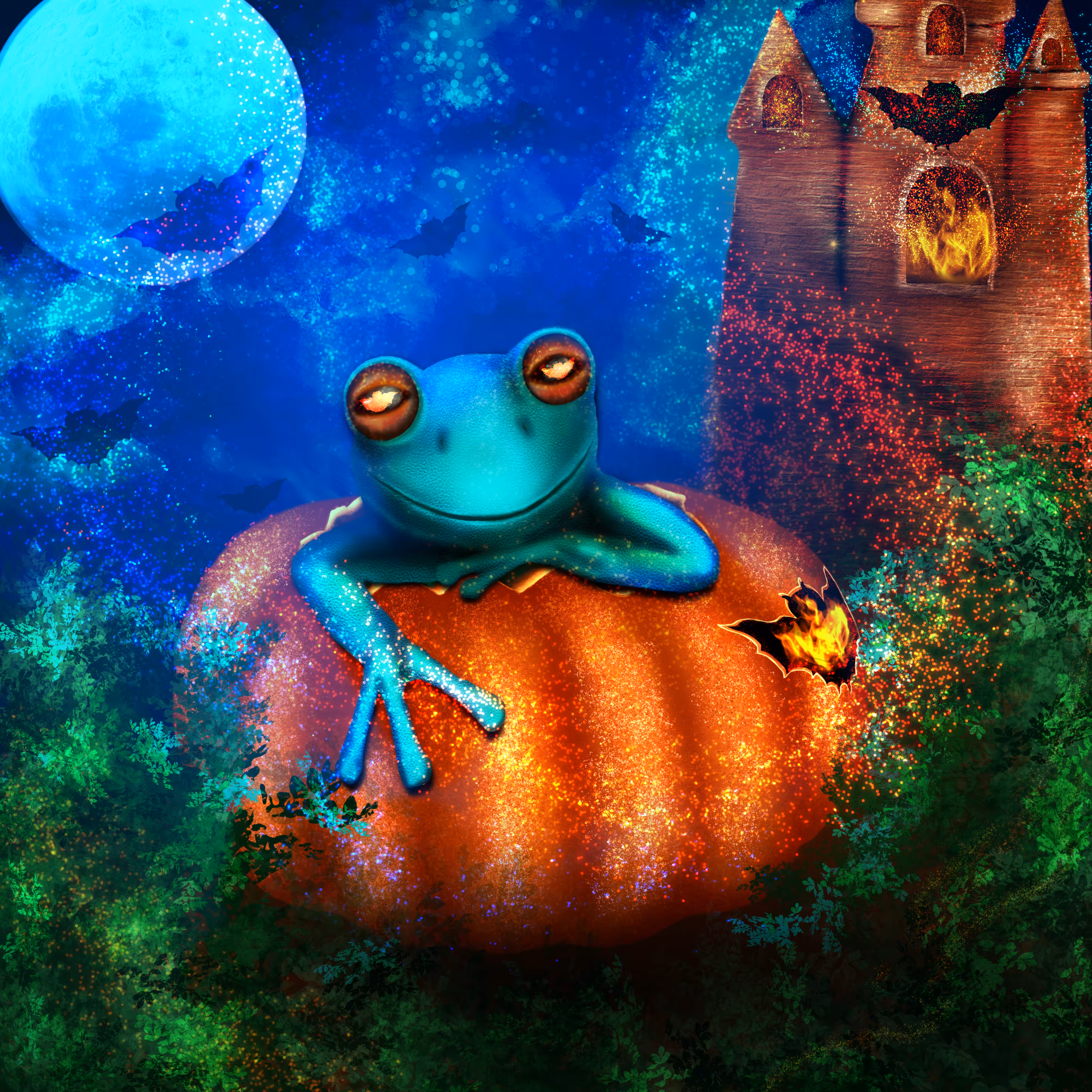 Halloween frog