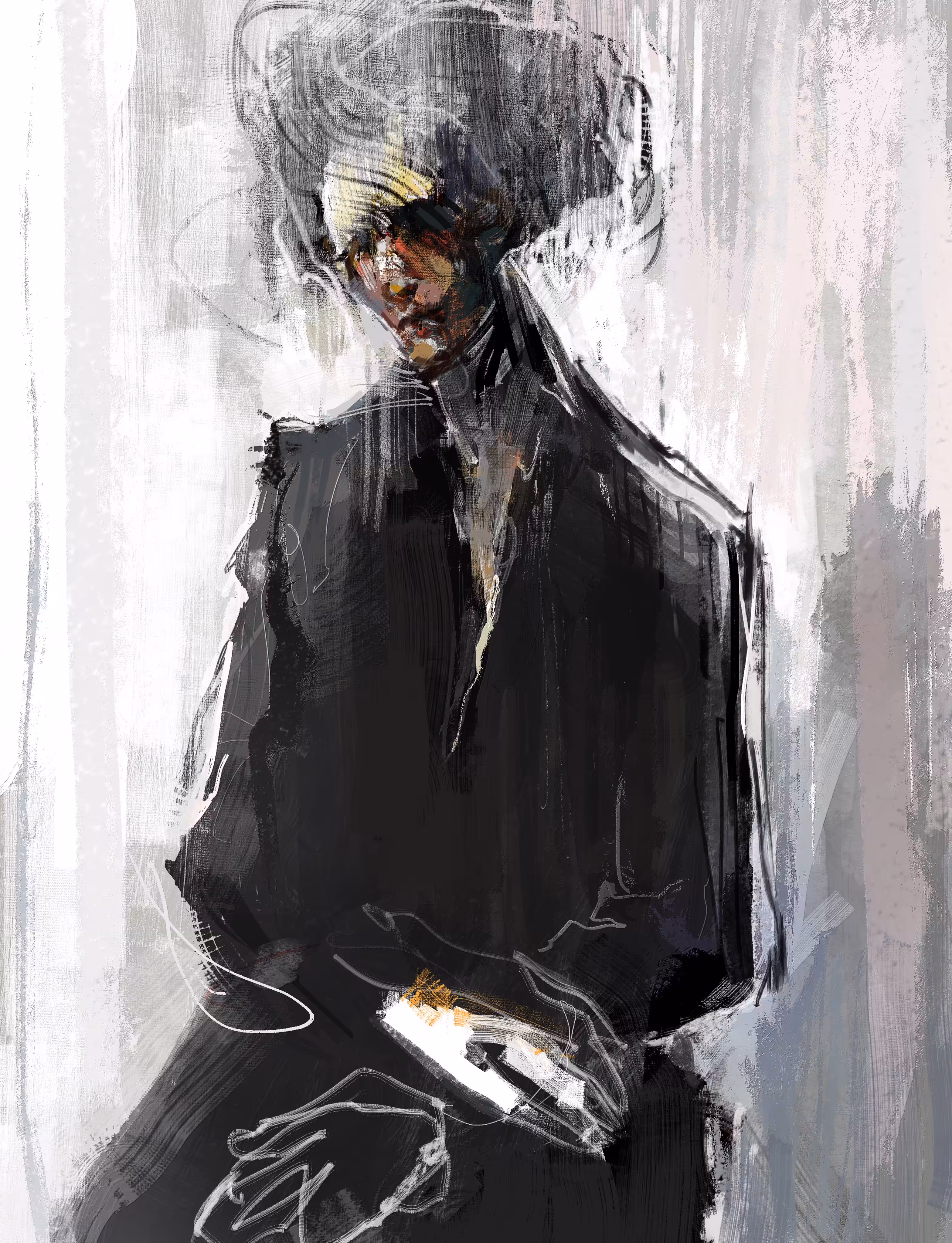 Man and shadow