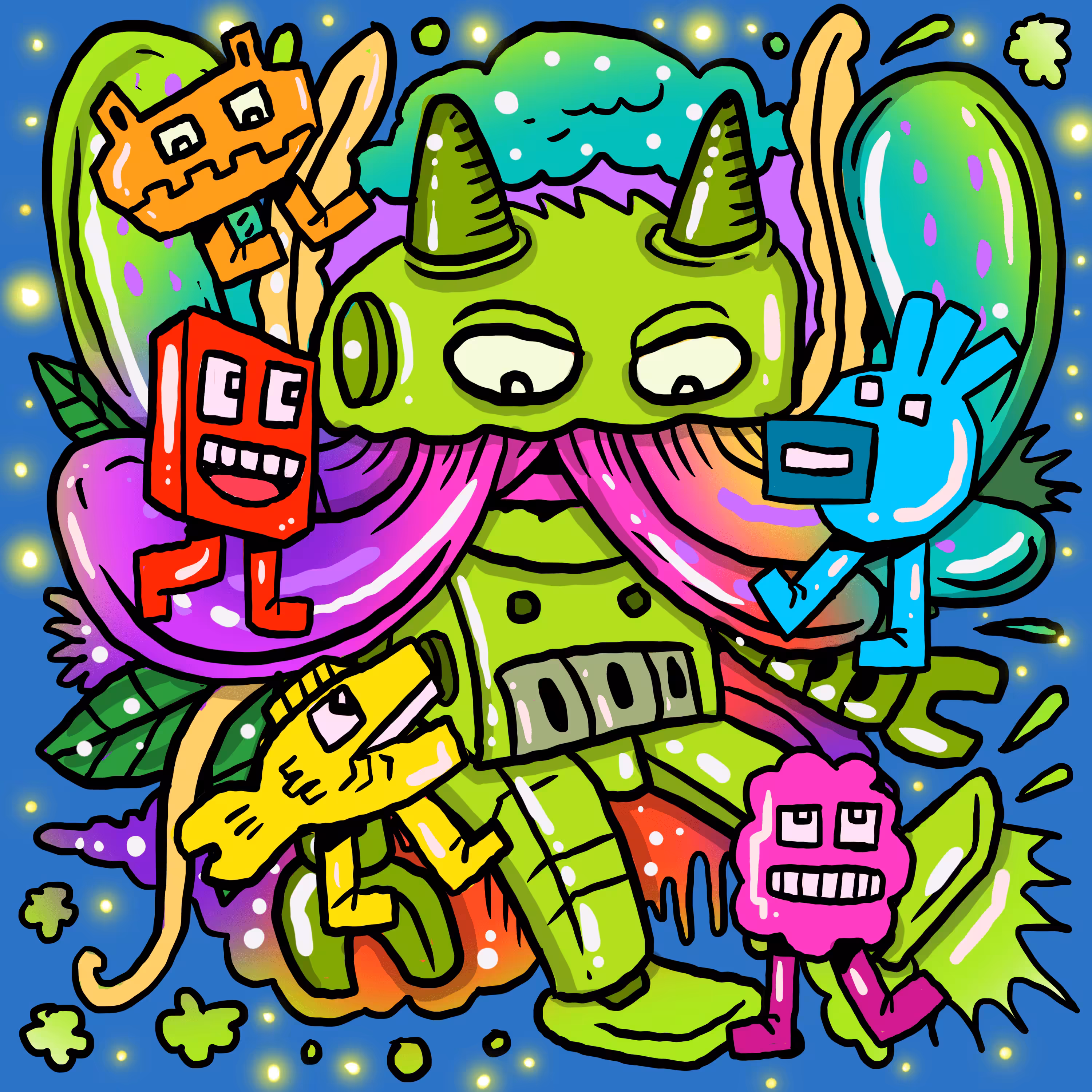 Doodle Robot Fan