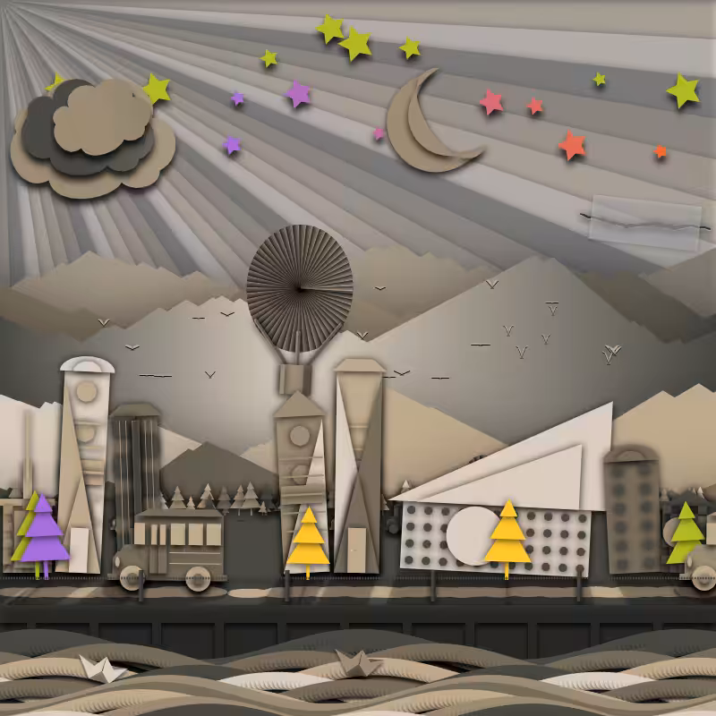 Paper Art 2.5D #58