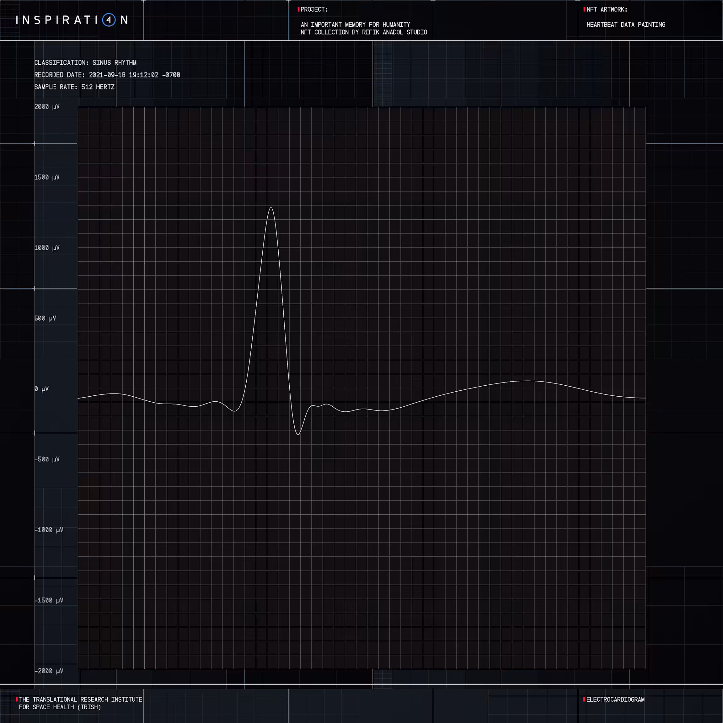 HEARTBEAT DATA PAINTING #566