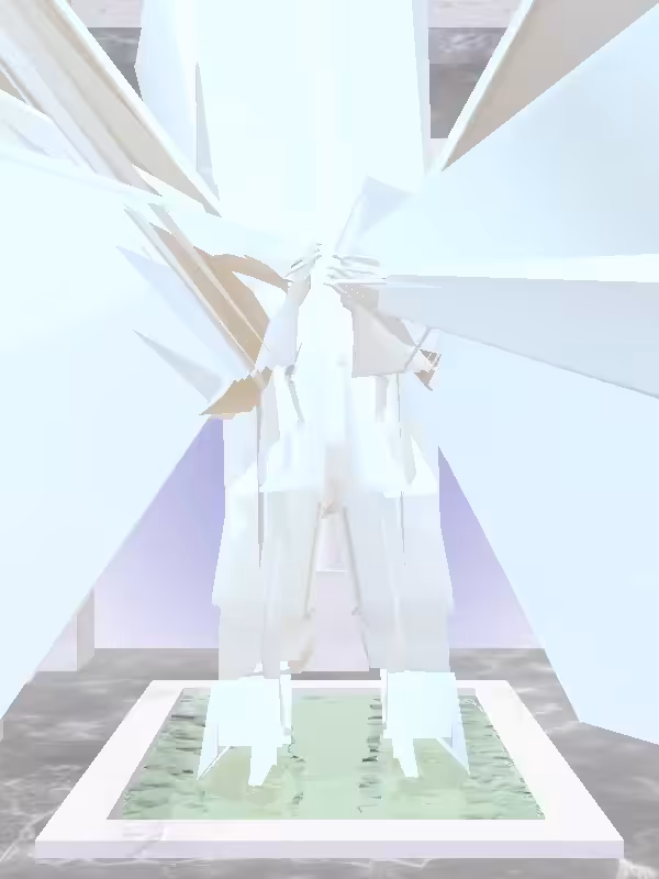 HeavenComputer: The Cheering Light Blue Woman #4686